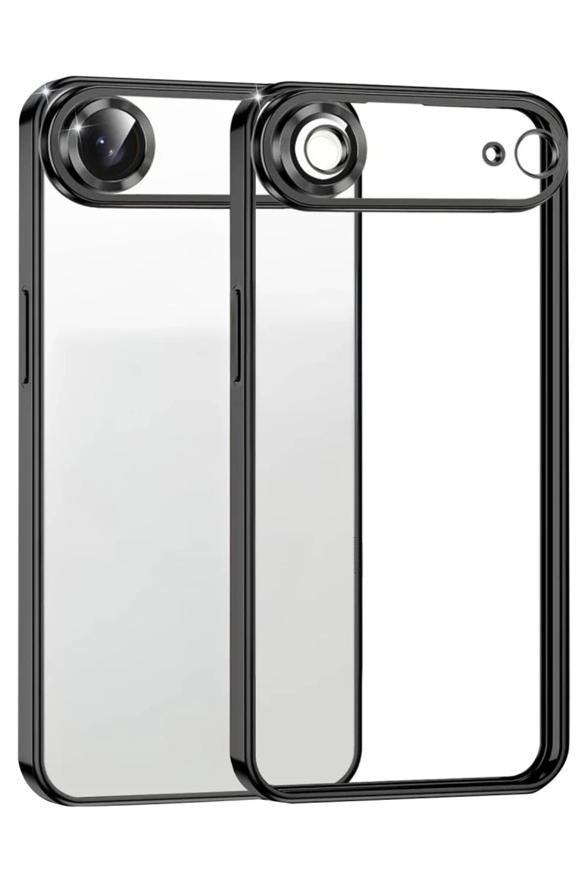 Apple iPhone 17 Air Uyumlu Lensli Silikon - Siyah