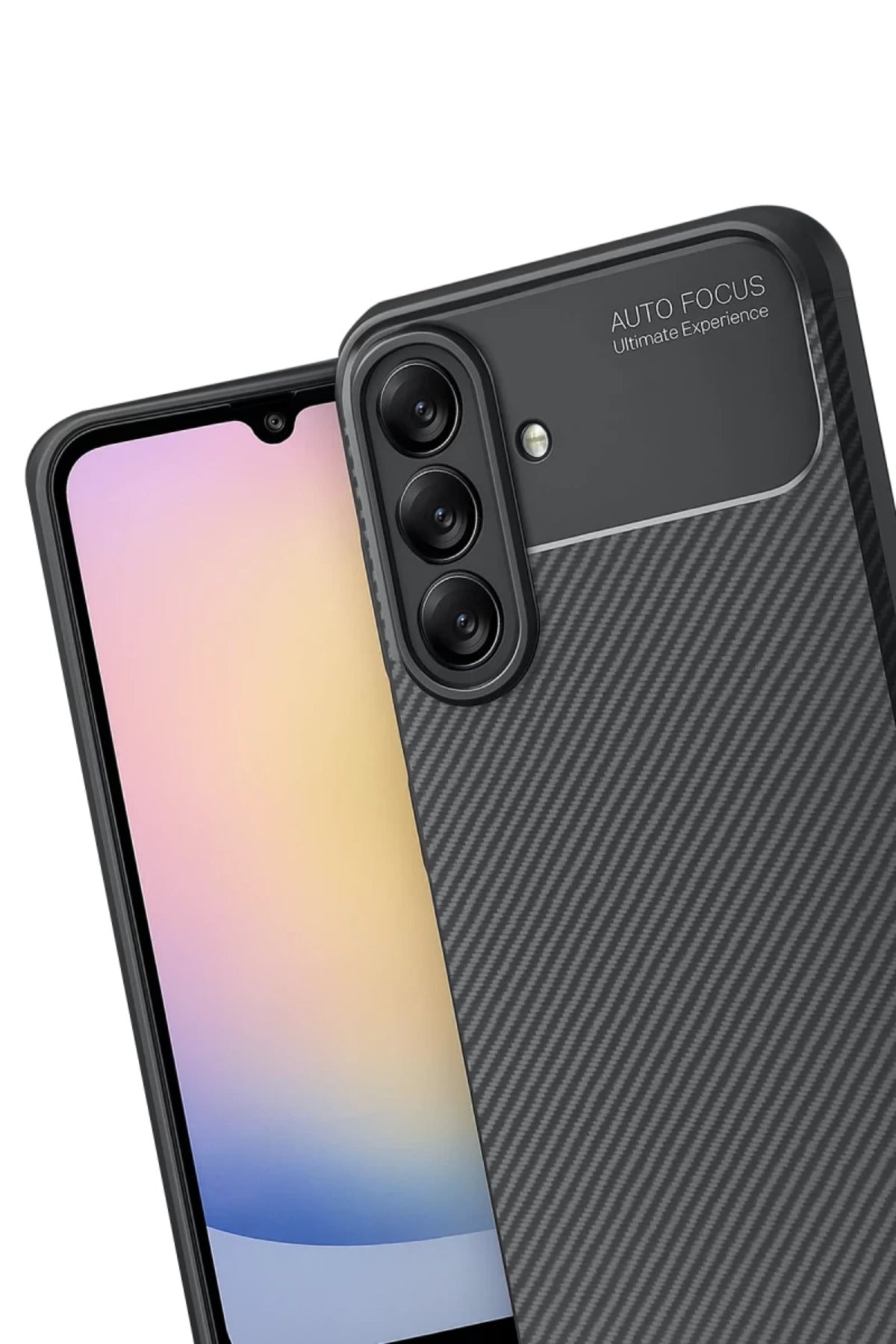 Samsung Galaxy A17 5G Uyumlu Auto Focus Karbon Kapak - Siyah