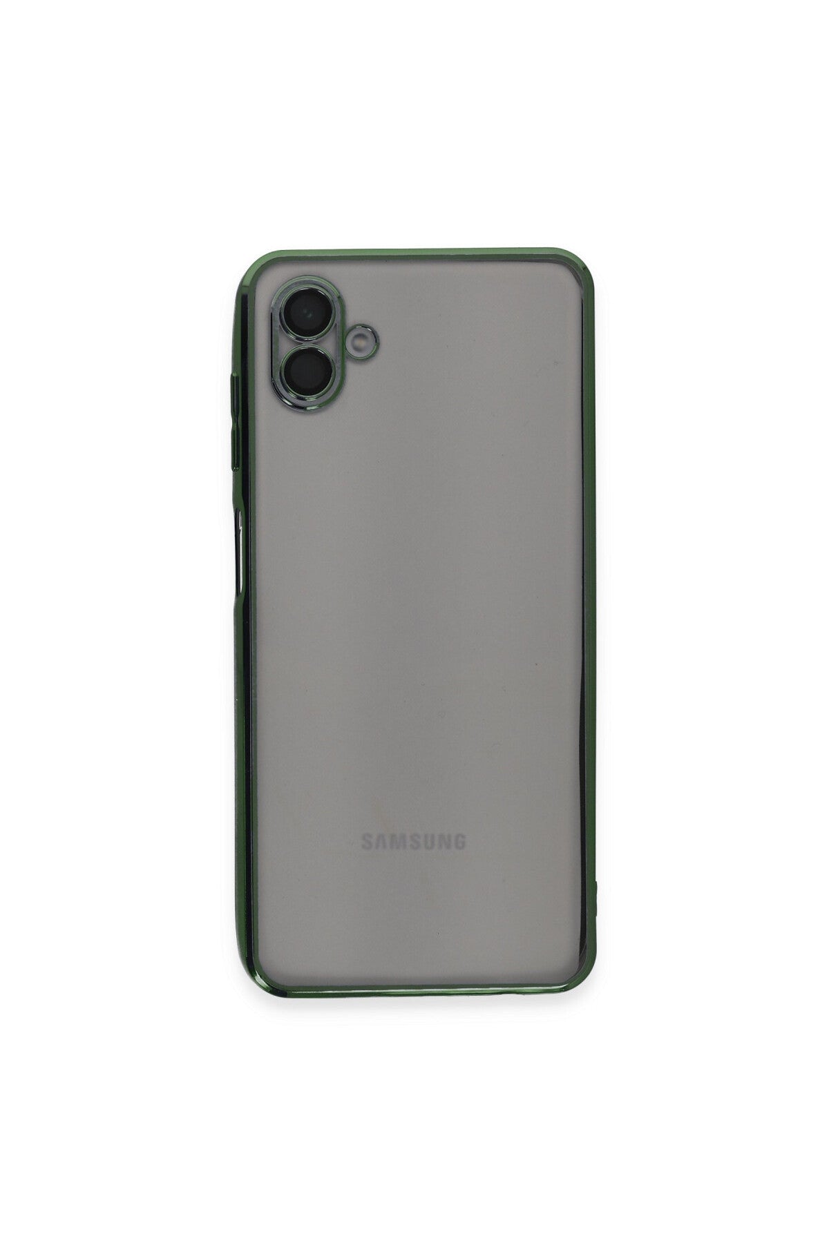 Samsung Galaxy A04 Uyumlu Kılıf Lensli Silikon - Yeşil