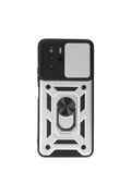 Poco X3 GT Kılıf Pars Lens Yüzüklü Silikon - Gümüş