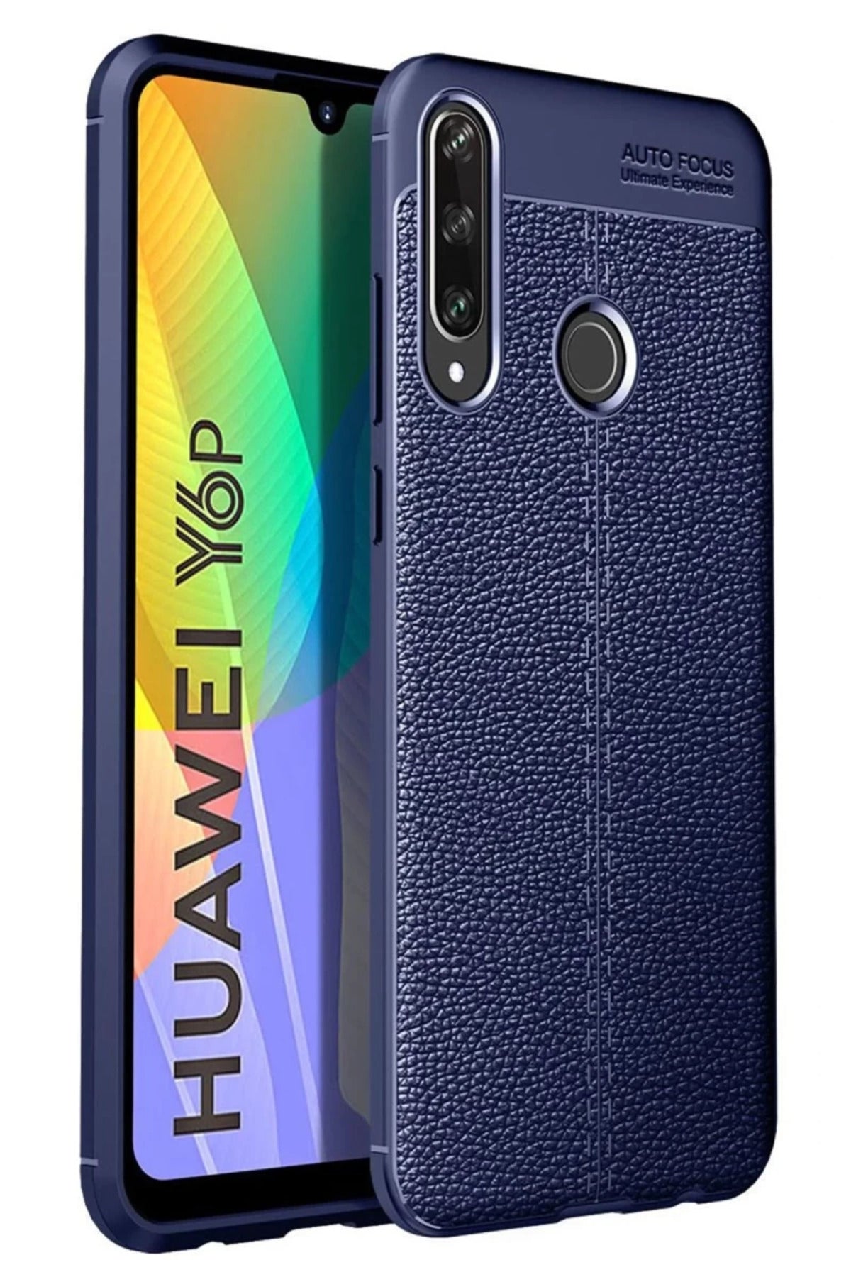 Huawei Y6P Uyumlu Kılıf Auto Focus Kapak - Lacivert