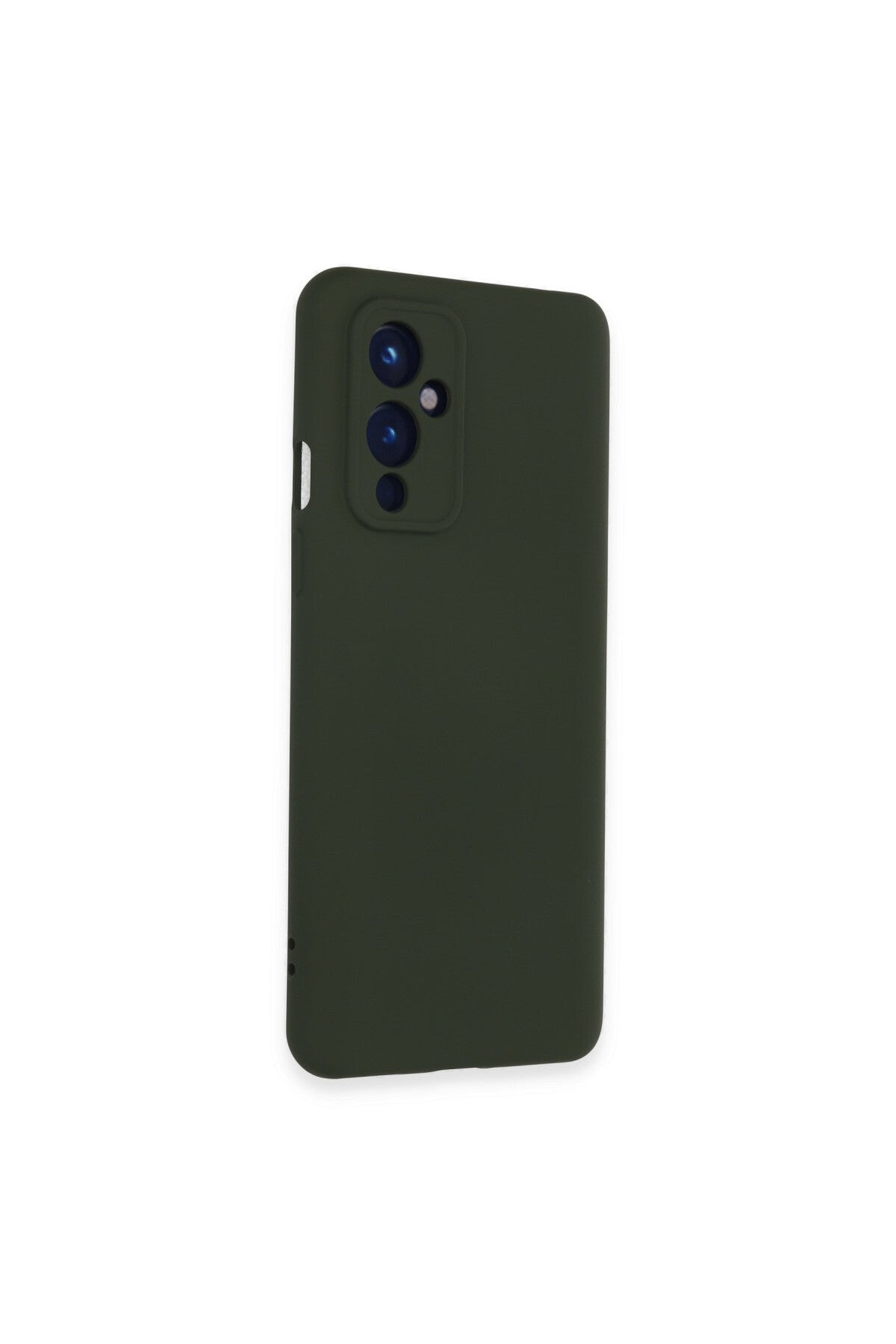 One Plus 9 Kılıf Nano içi Kadife Silikon - Koyu Yeşil