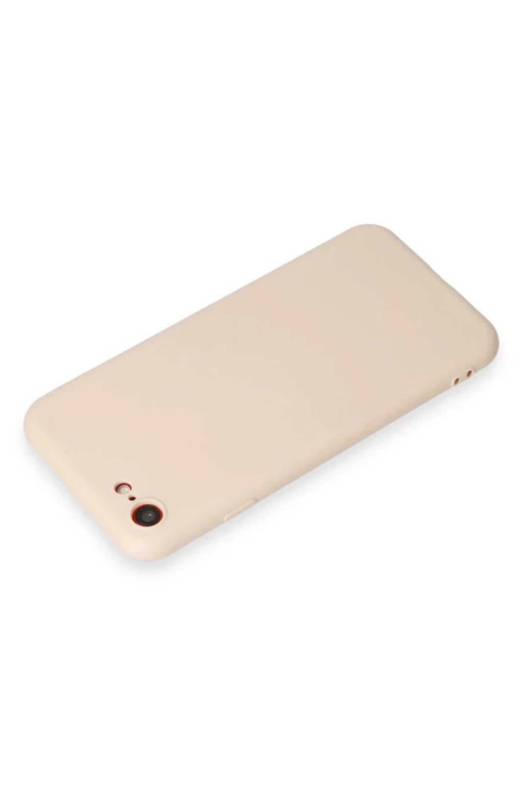Apple iPhone 7 Uyumlu Kılıf First Silikon - Krem