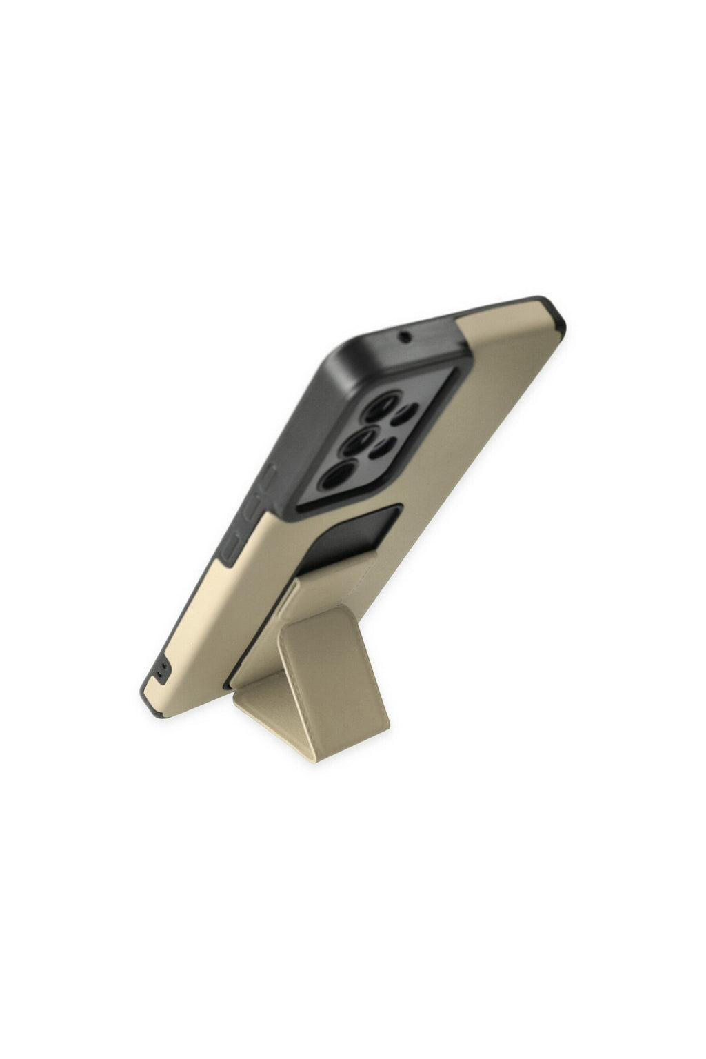 Samsung Galaxy A53 5G Uyumlu Kılıf Mega Standlı Silikon - Gold
