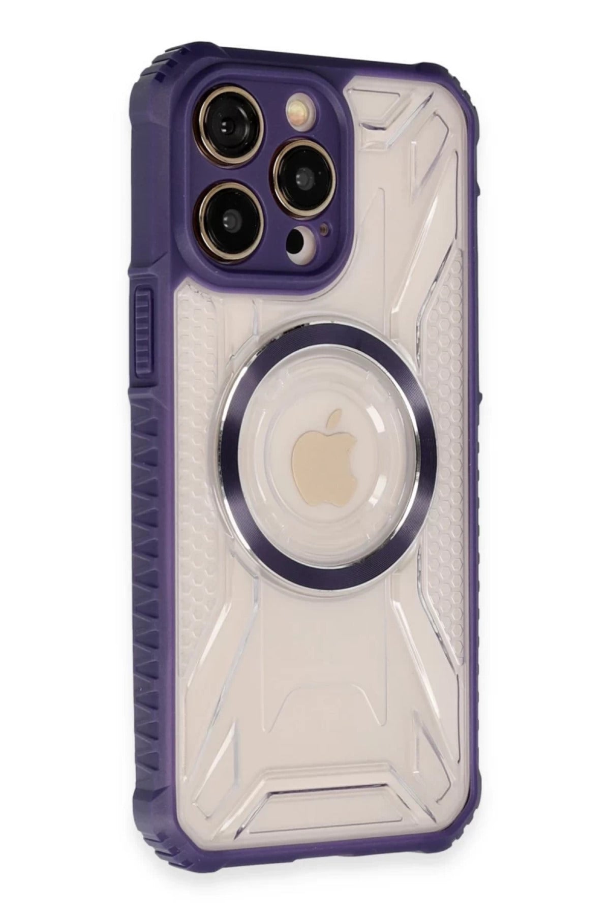 Apple iPhone 13 Pro Max Uyumlu Kılıf Prag Magneticsafe Kapak - Derin Mor