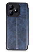 Realme Note 50 4G Uyumlu Kılıf Flip Cover - Lacivert