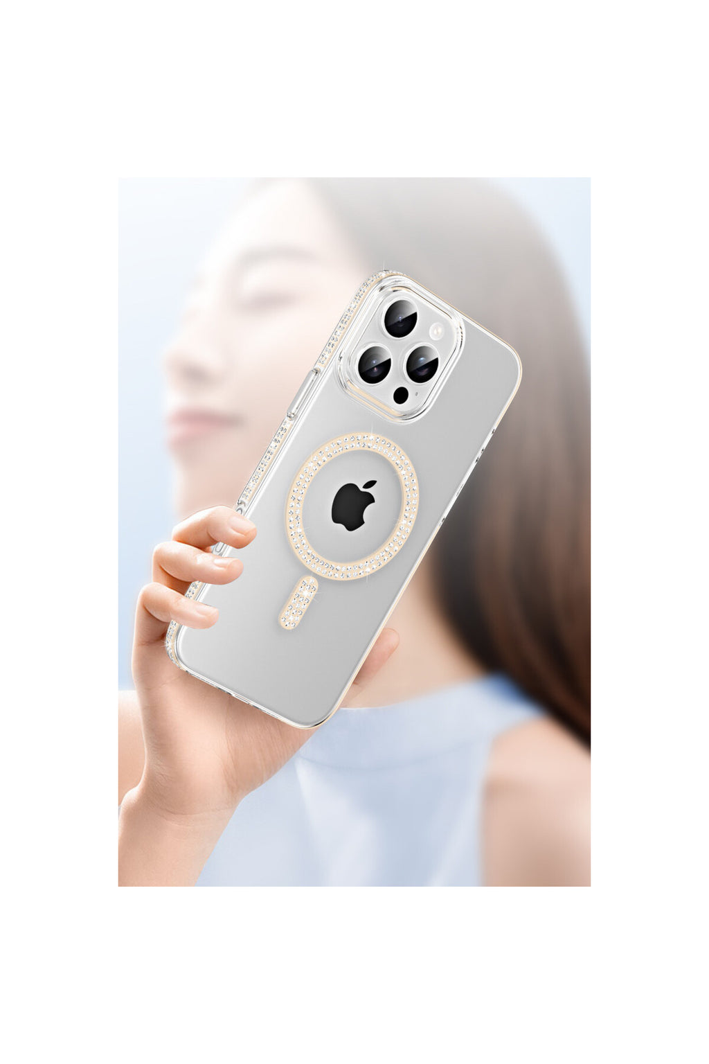 Joko Apple iPhone 16 Pro Uyumlu Move Taşlı Magsafe Kapak - Lila