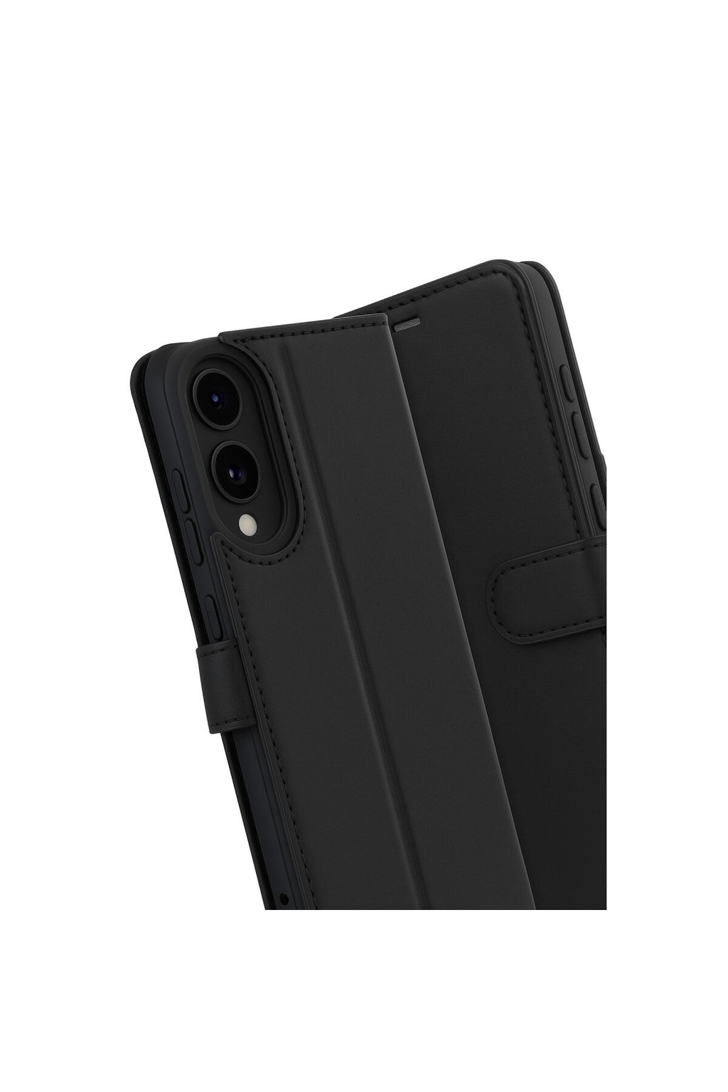 Samsung Galaxy S25 Uyumlu Edge Trend S Plus Kapaklı Kılıf - Siyah