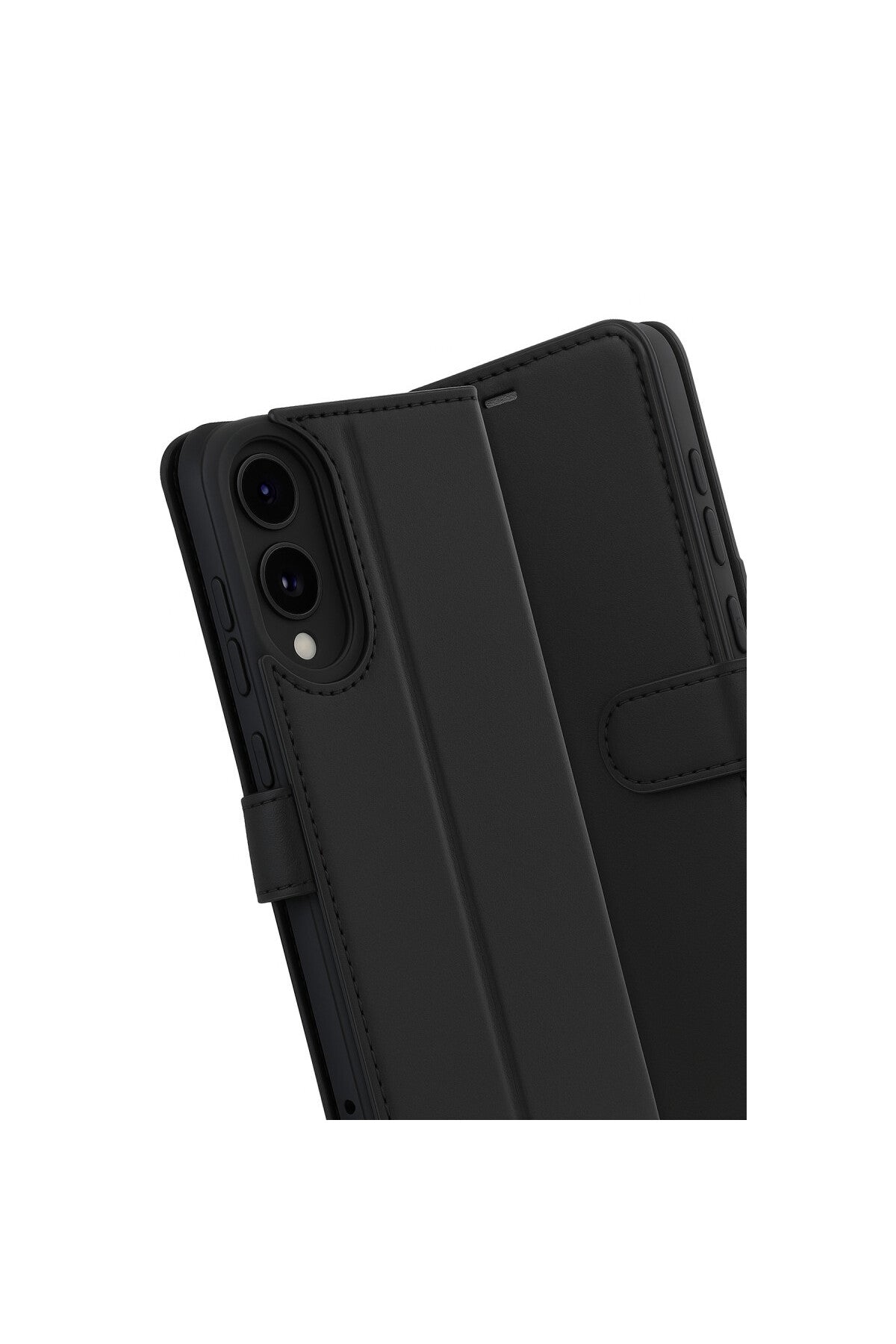Samsung Galaxy S25 Uyumlu Edge Trend S Plus Kapaklı Kılıf - Siyah