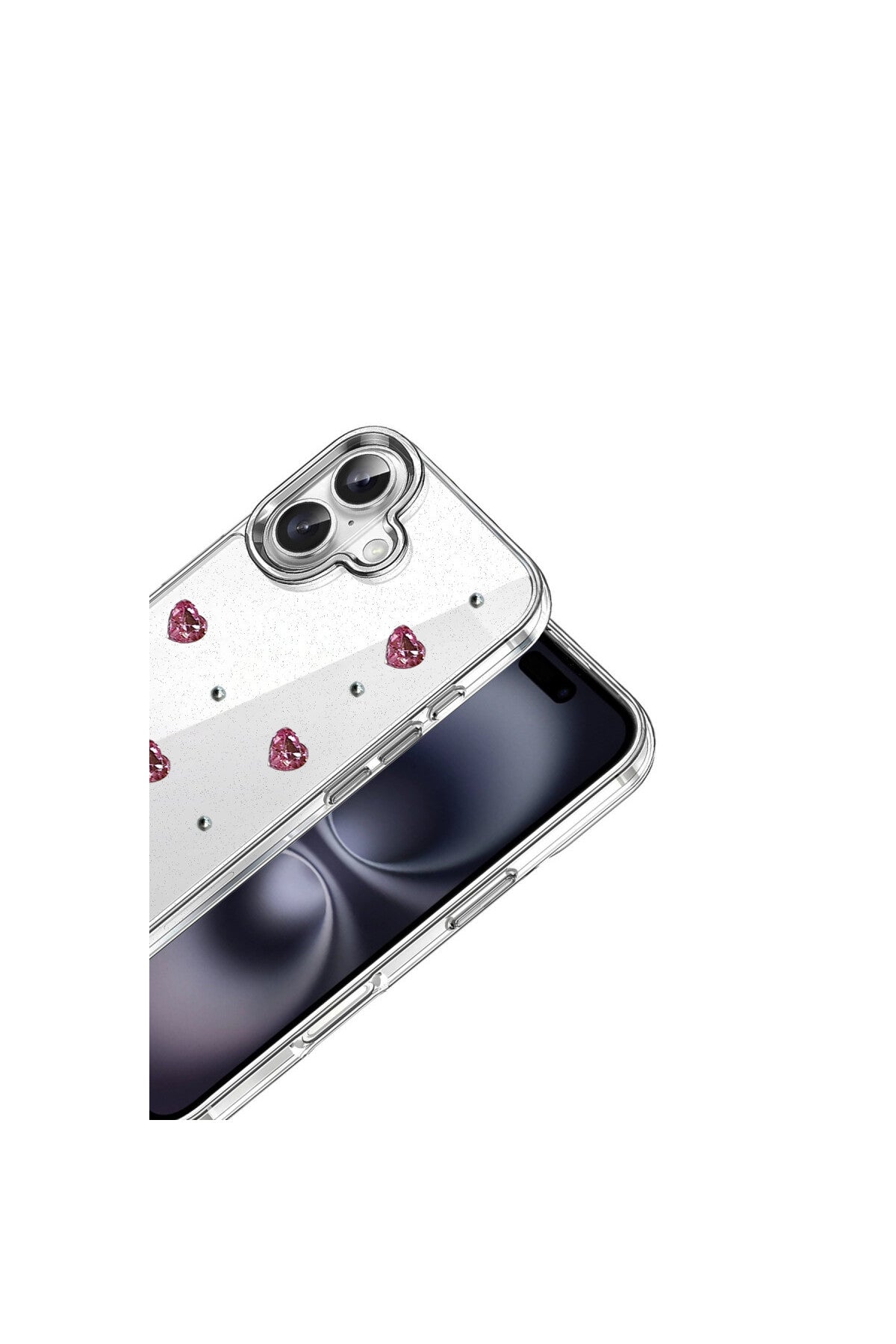 Apple iPhone 16 Uyumlu Fiyonk Desenli Kapak - Desen 3