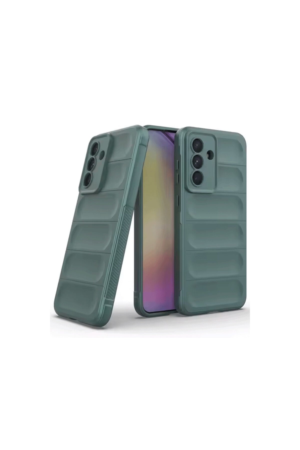 Samsung Galaxy A26 Uyumlu Kılıf Optimum Silikon - Koyu Yeşil