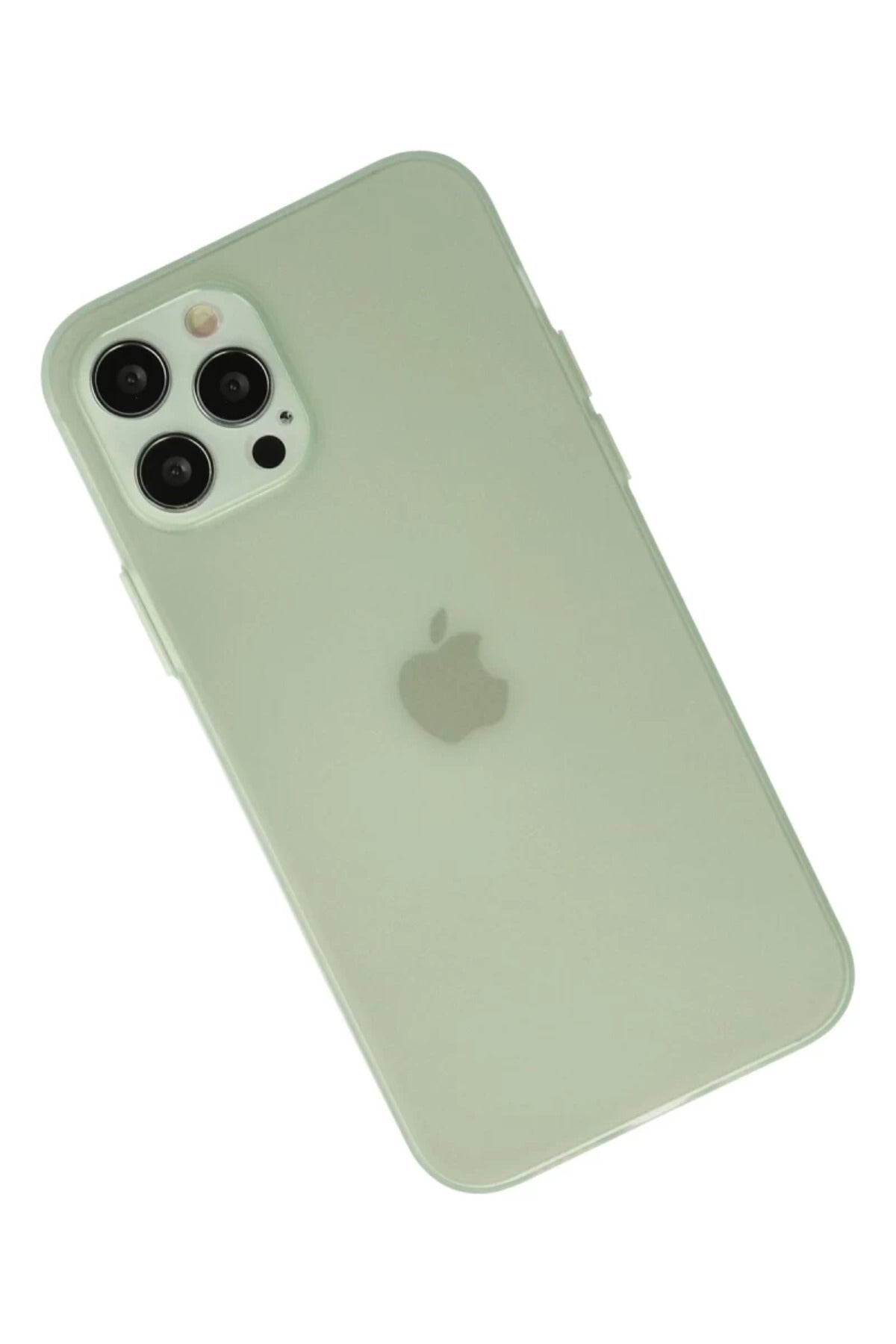 Apple iPhone 12 Pro Max Uyumlu Kılıf Puma Silikon - Açık Yeşil