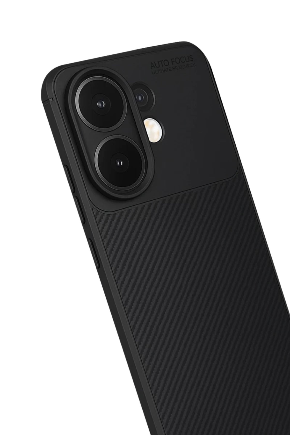 Vivo V60 5G Uyumlu Auto Focus Karbon Kapak - Siyah