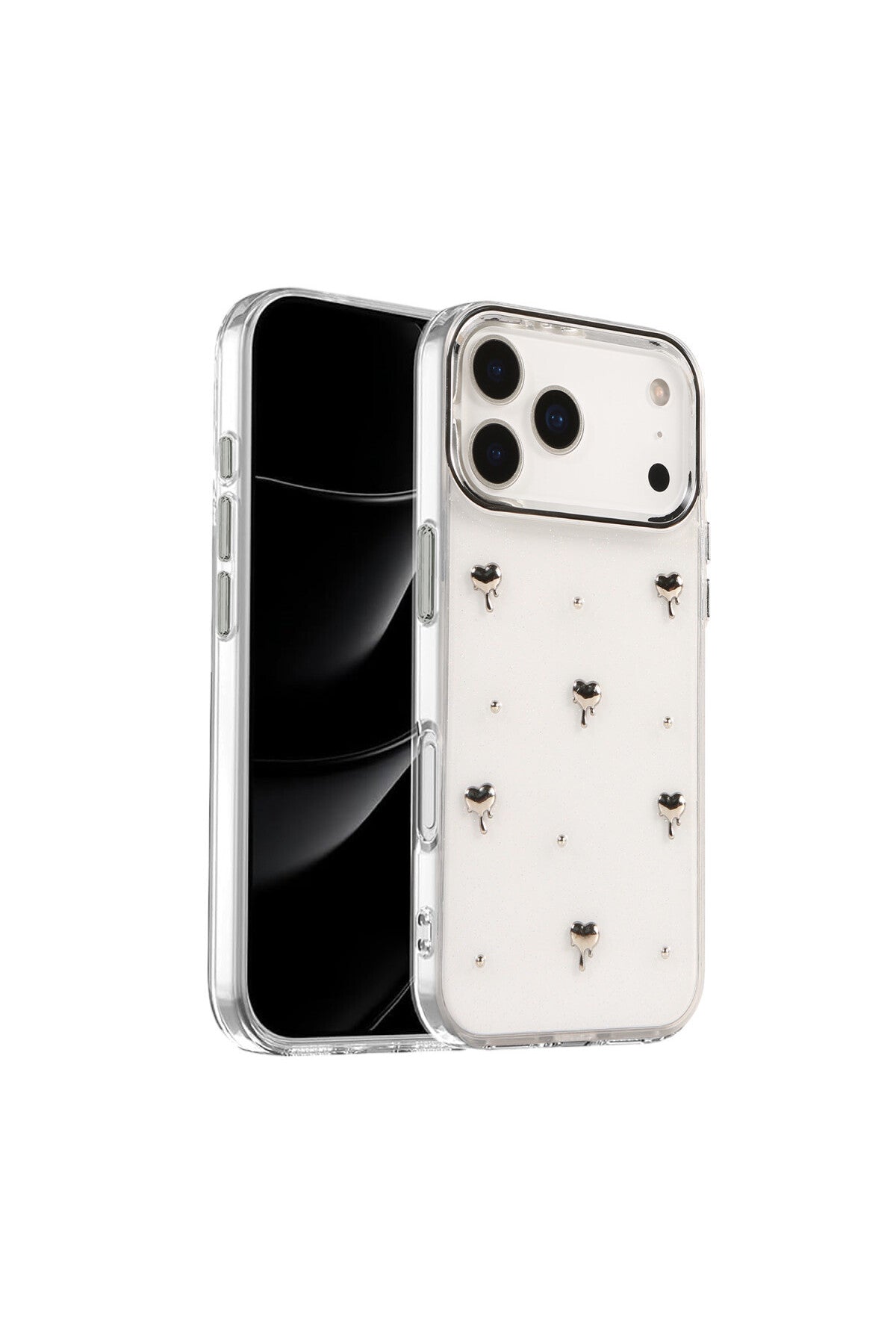 Apple iPhone 17 Pro Uyumlu Fiyonk Desenli Kapak - Desen 1
