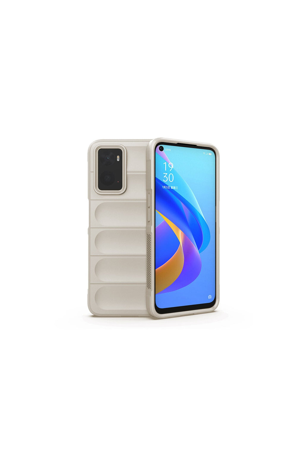 Realme 9i 4G Uyumlu Kılıf Optimum Silikon - Krem