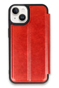 Apple iPhone 14 Uyumlu Kılıf Flip Cover - Kırmızı