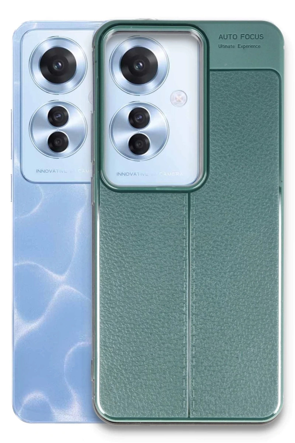 Oppo Reno 11F Uyumlu Kılıf Auto Focus Kapak - Koyu Yeşil