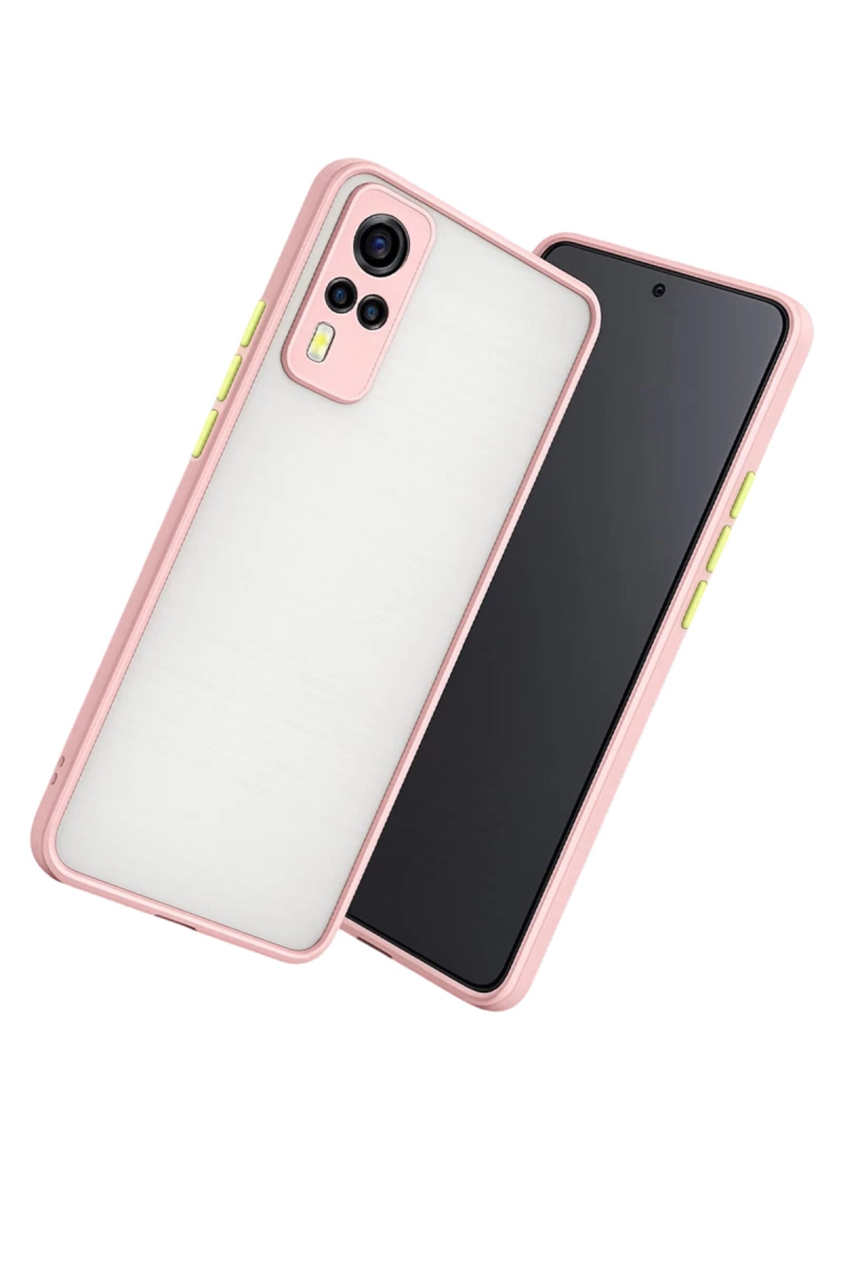 Vivo Y53S Uyumlu Kılıf Montreal Silikon Kapak - Pembe