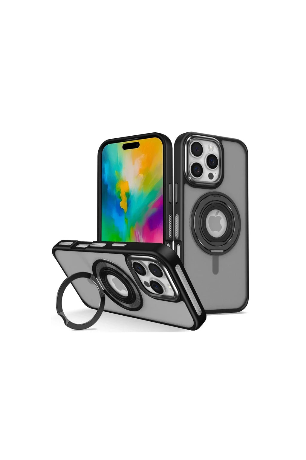 Joko Apple iPhone 16 Pro Max Uyumlu Banza Magsafe Standlı Kapak - Siyah