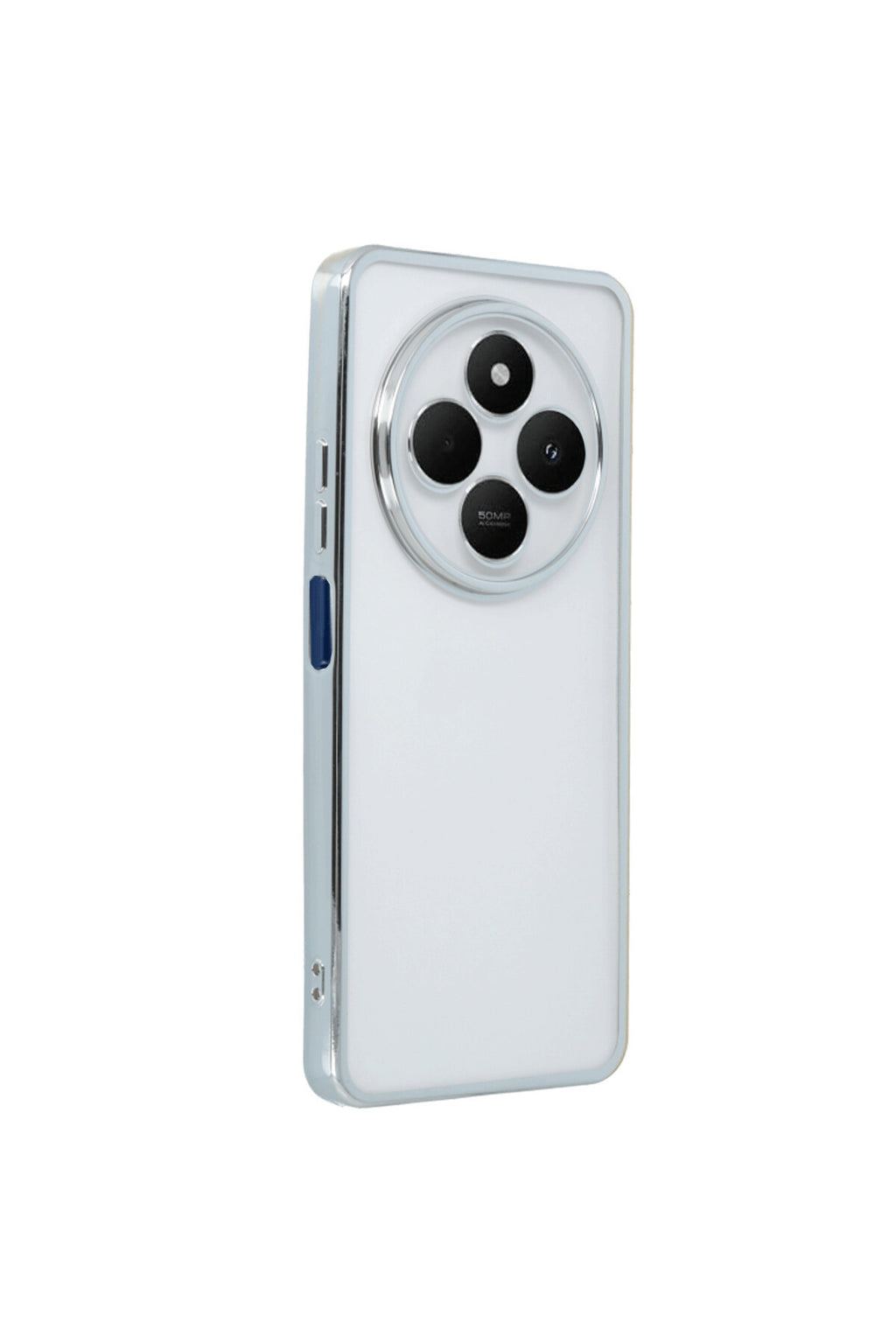 Xiaomi Redmi 14C Uyumlu Kılıf Lensli Silikon - Gümüş
