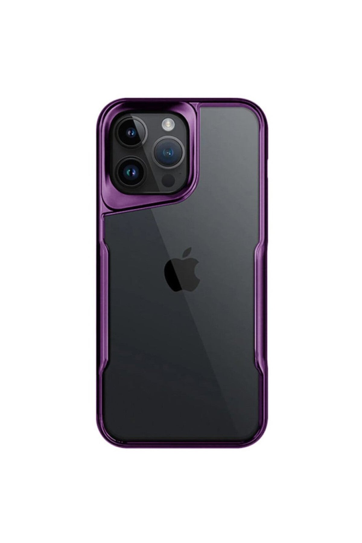 Apple iPhone 14 Pro Max Uyumlu Kılıf Boyi Silikon Kapak - Derin Mor