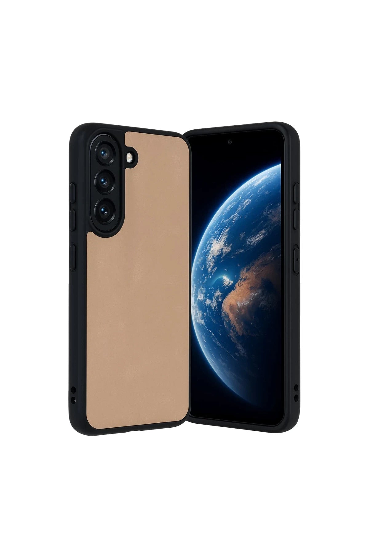 Samsung Galaxy A36 Uyumlu Kılıf Aras Deri Kapak - Pudra