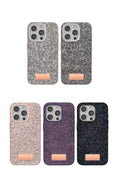Onegif Apple iPhone 15 Pro Uyumlu Bright Simli Kapak - Gümüş
