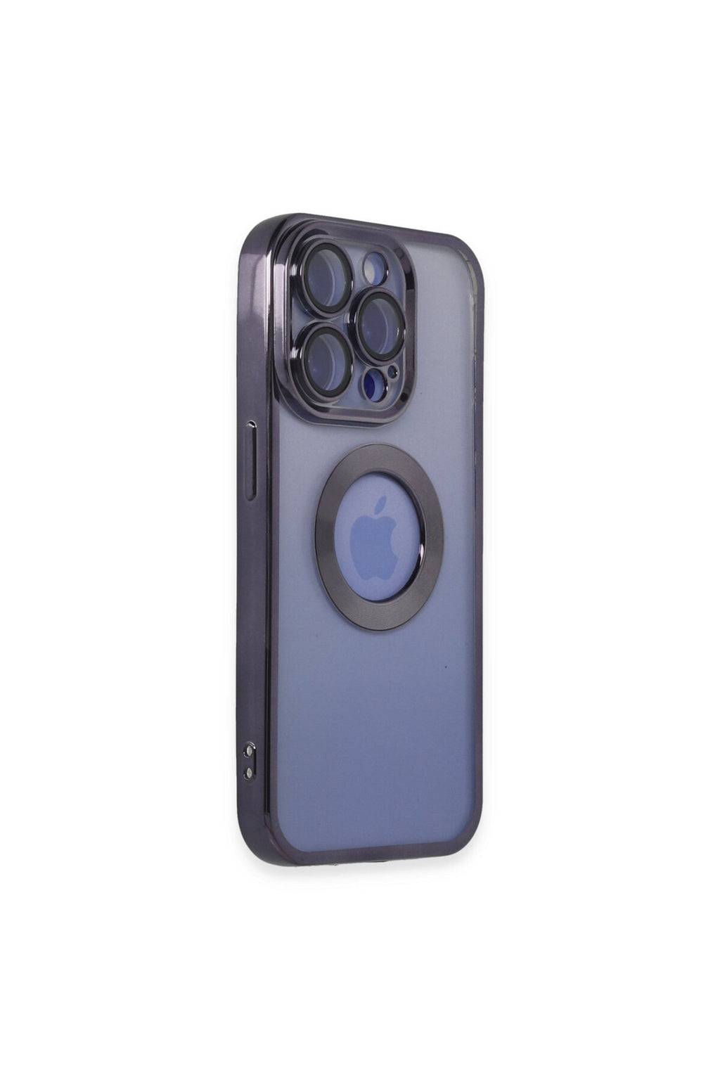 Apple iPhone 15 Pro Uyumlu Kılıf Slot Silikon - Mor