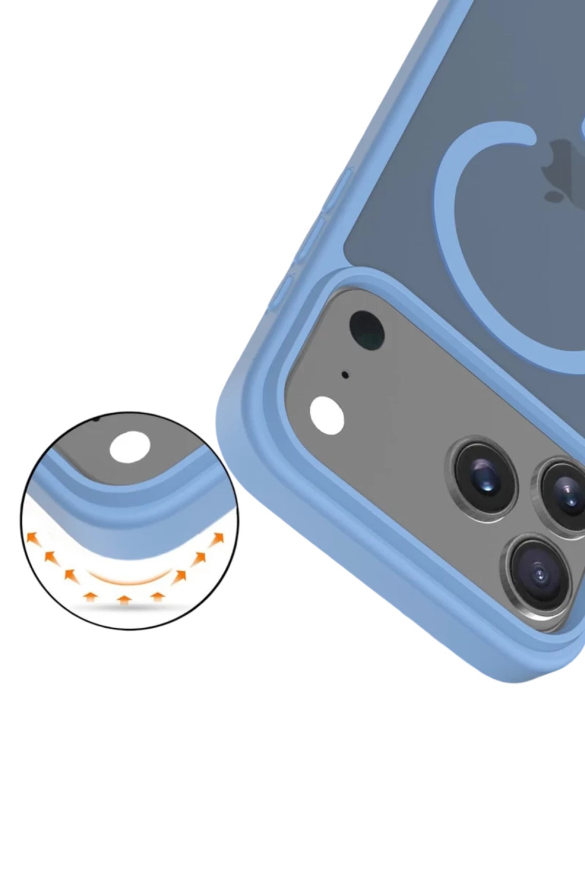 Joko Apple iPhone 17 Pro Uyumlu Jota Magsafe Kapak - Açık Mavi