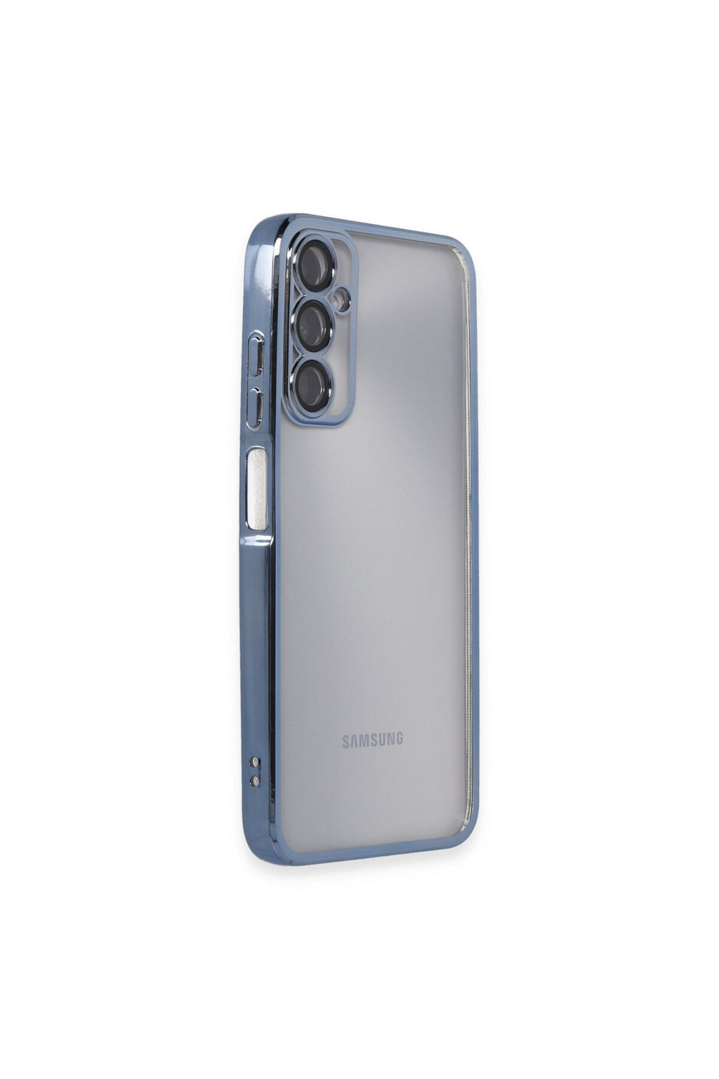 Samsung Galaxy A05S Uyumlu Kılıf Lensli Silikon - Açık Mavi