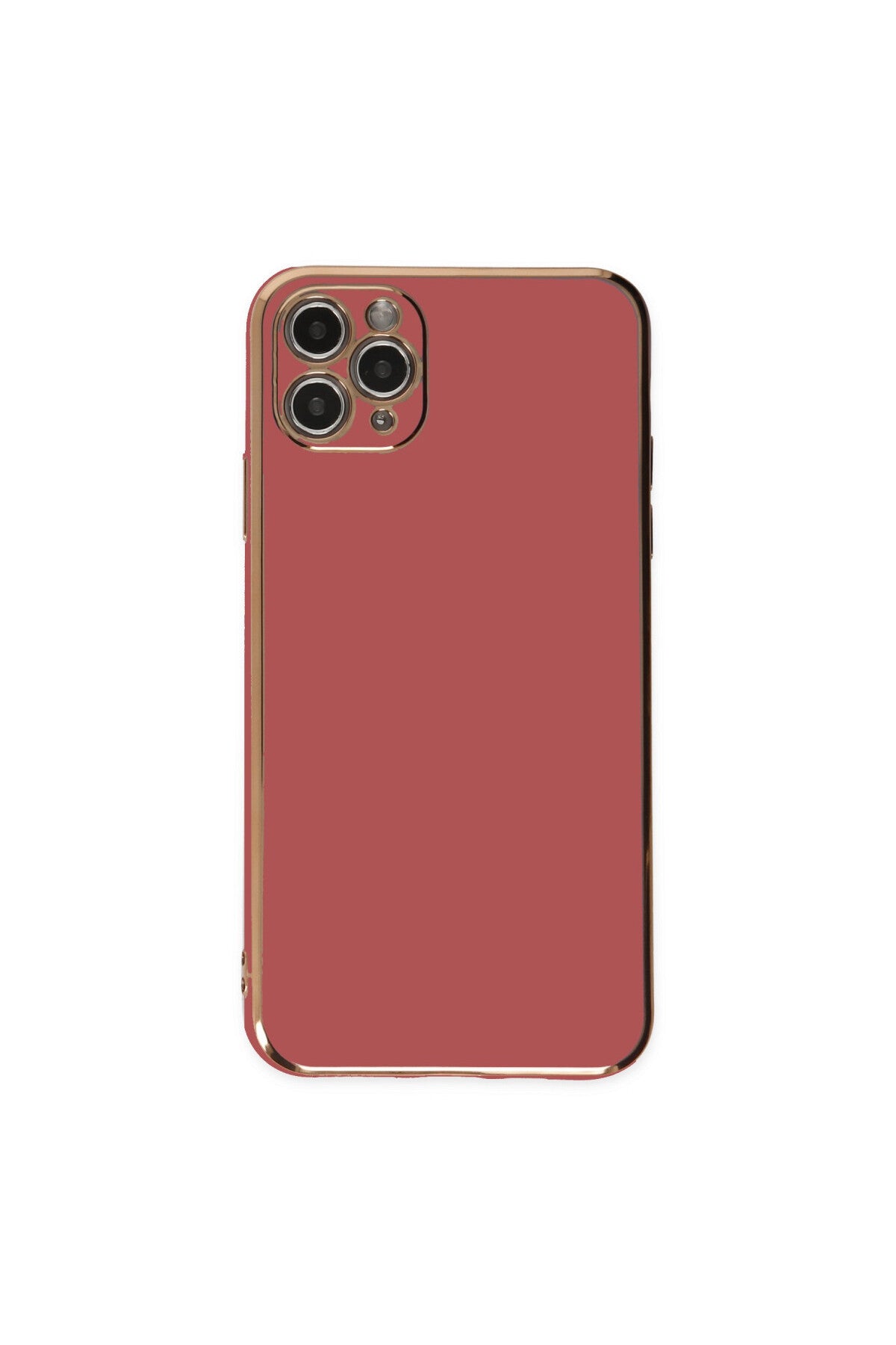 Apple iPhone 11 Pro Max Uyumlu Kılıf Volet Silikon - Kırmızı
