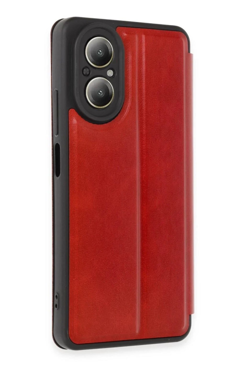 Realme 12 Lite Uyumlu Kılıf Flip Cover - Kırmızı