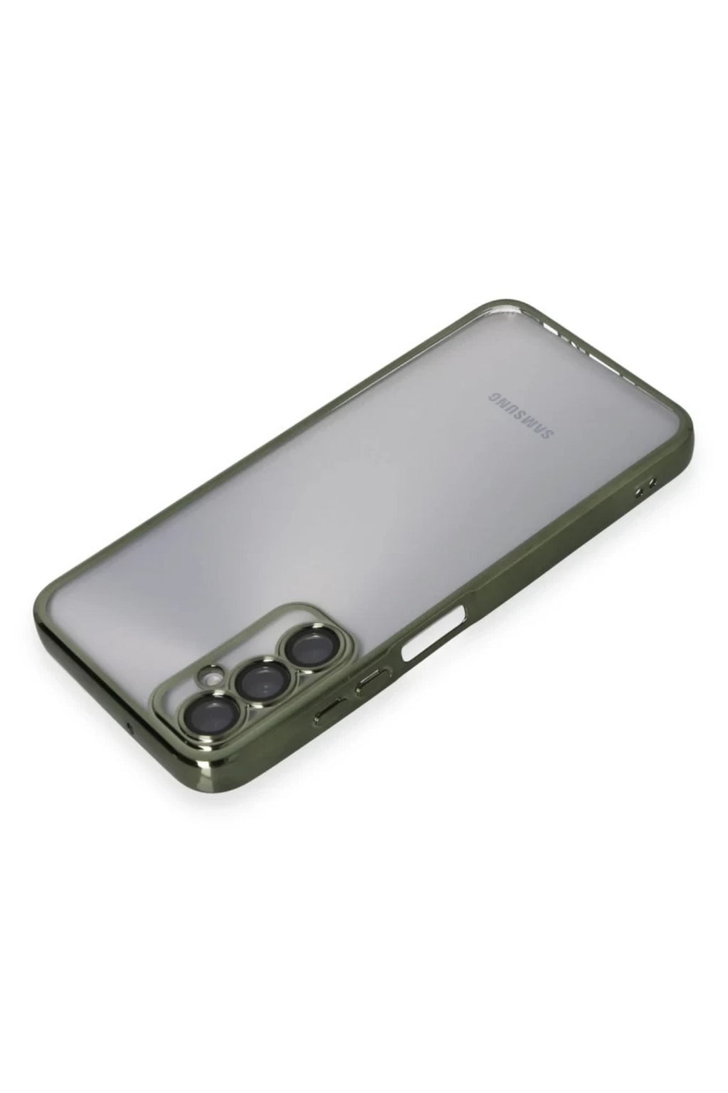Samsung Galaxy A05S Uyumlu Kılıf Lensli Silikon - Yeşil