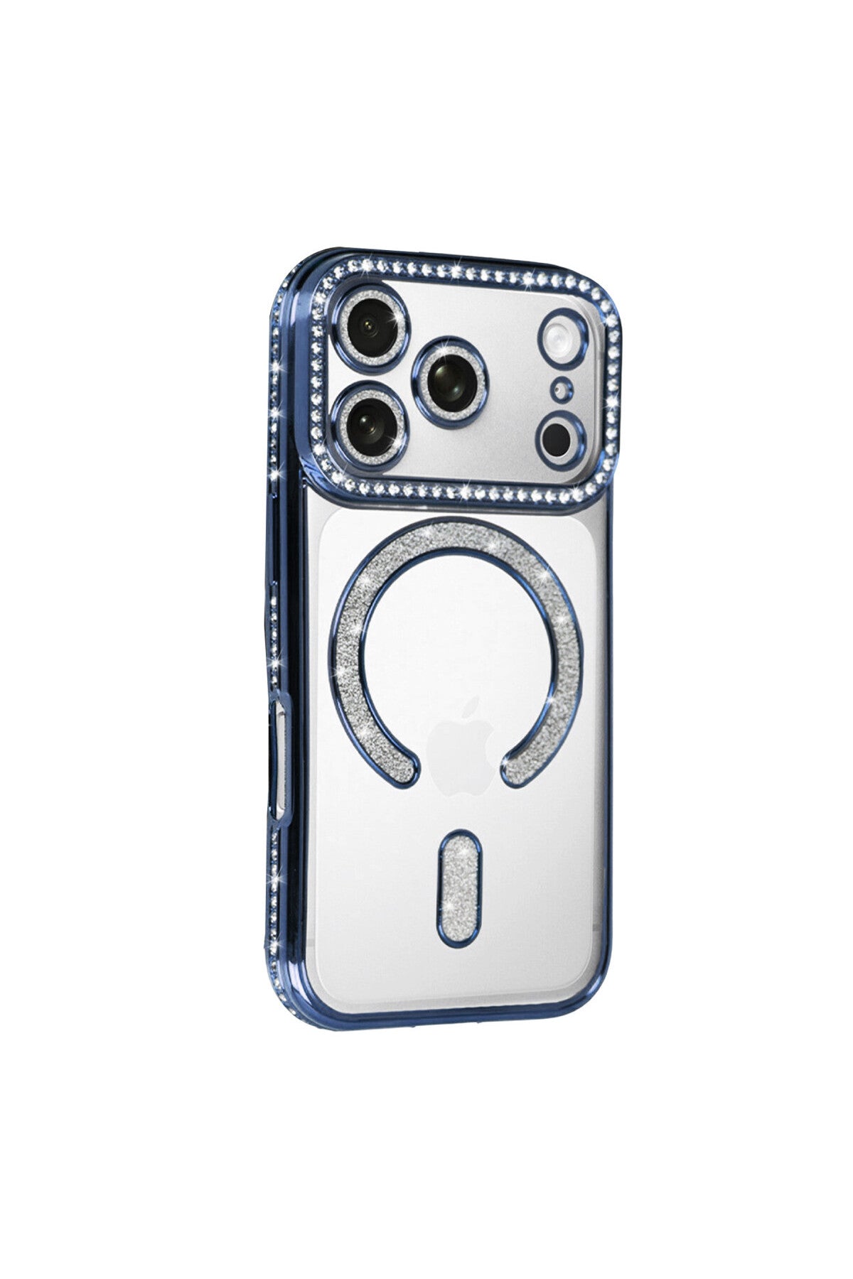 Apple iPhone 17 Pro Uyumlu Joke Simli Magneticsafe Kılıf - Mavi