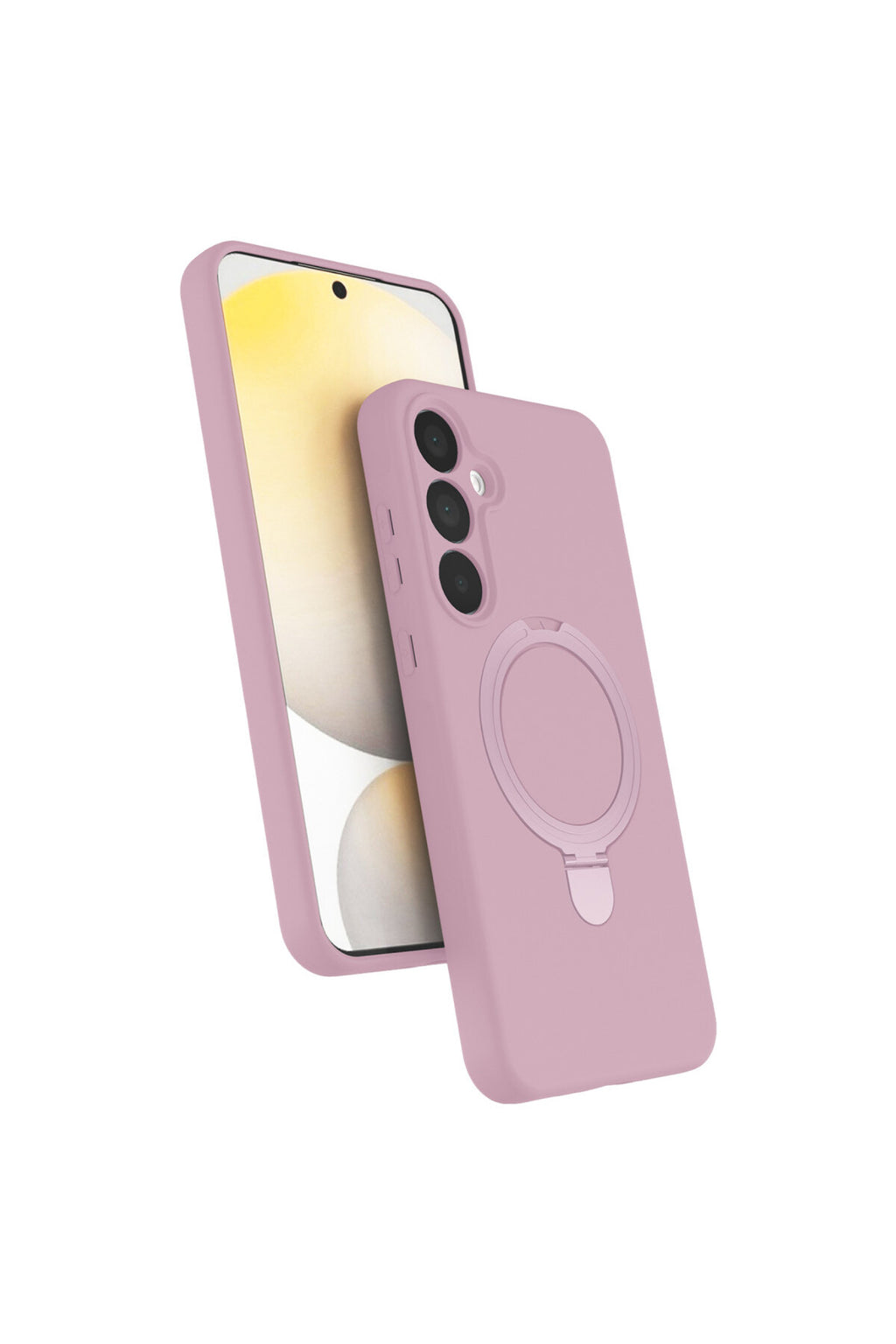 Samsung Galaxy A16 5G Uyumlu Regal Magsafe Standlı Kapak - Açık Pembe
