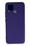 Realme C15 Uyumlu Kılıf Nano içi Kadife Silikon - Mor