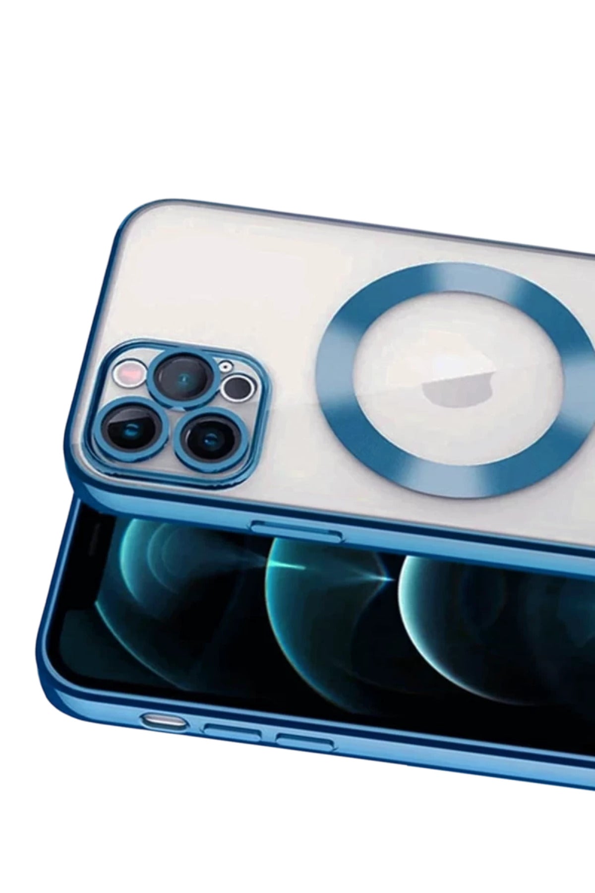 Apple iPhone 13 Pro Uyumlu Kılıf Kross Magneticsafe Kapak - Sierra Blue