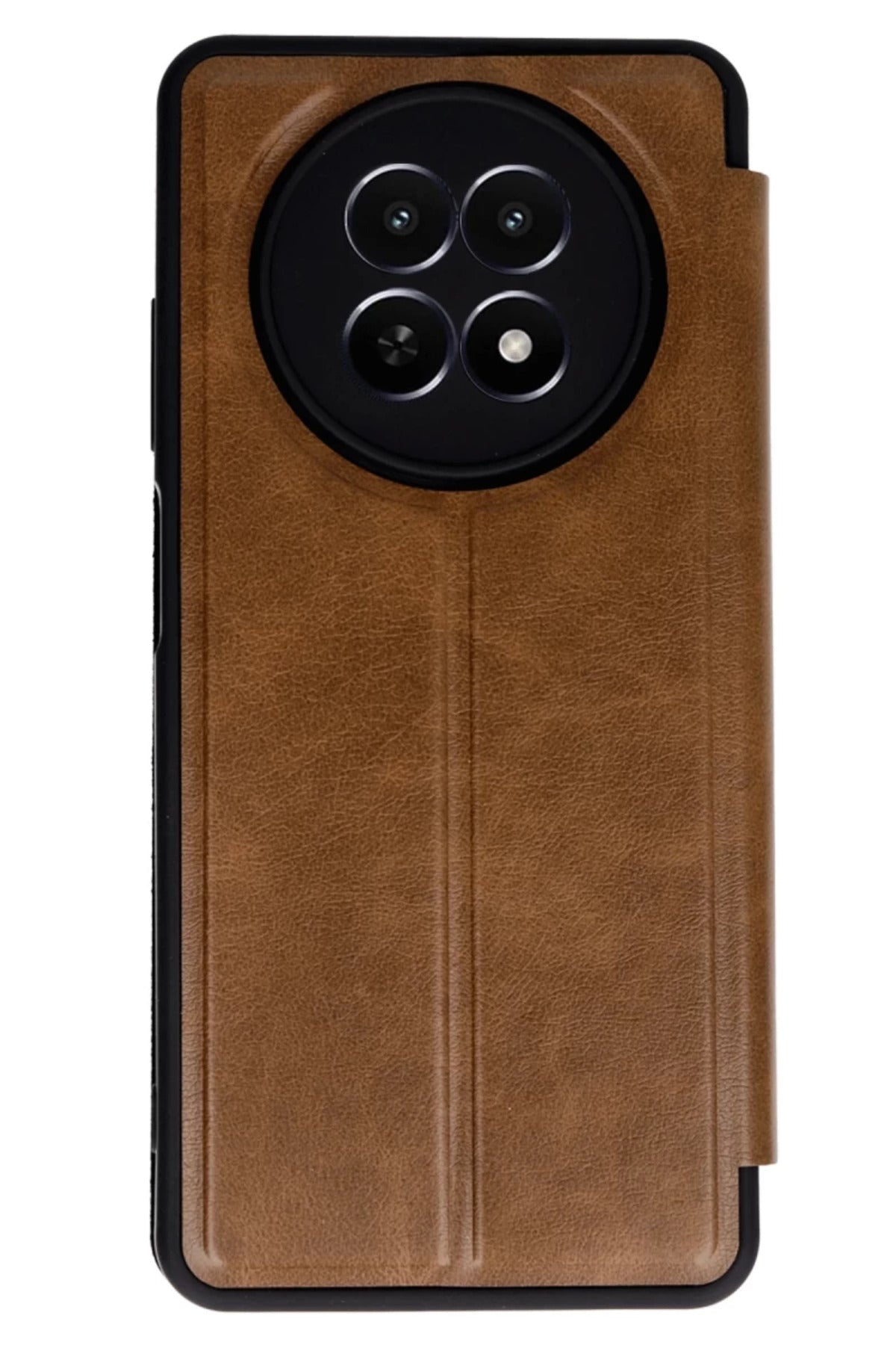 Realme 12 5G Uyumlu Kılıf Flip Cover - Taba