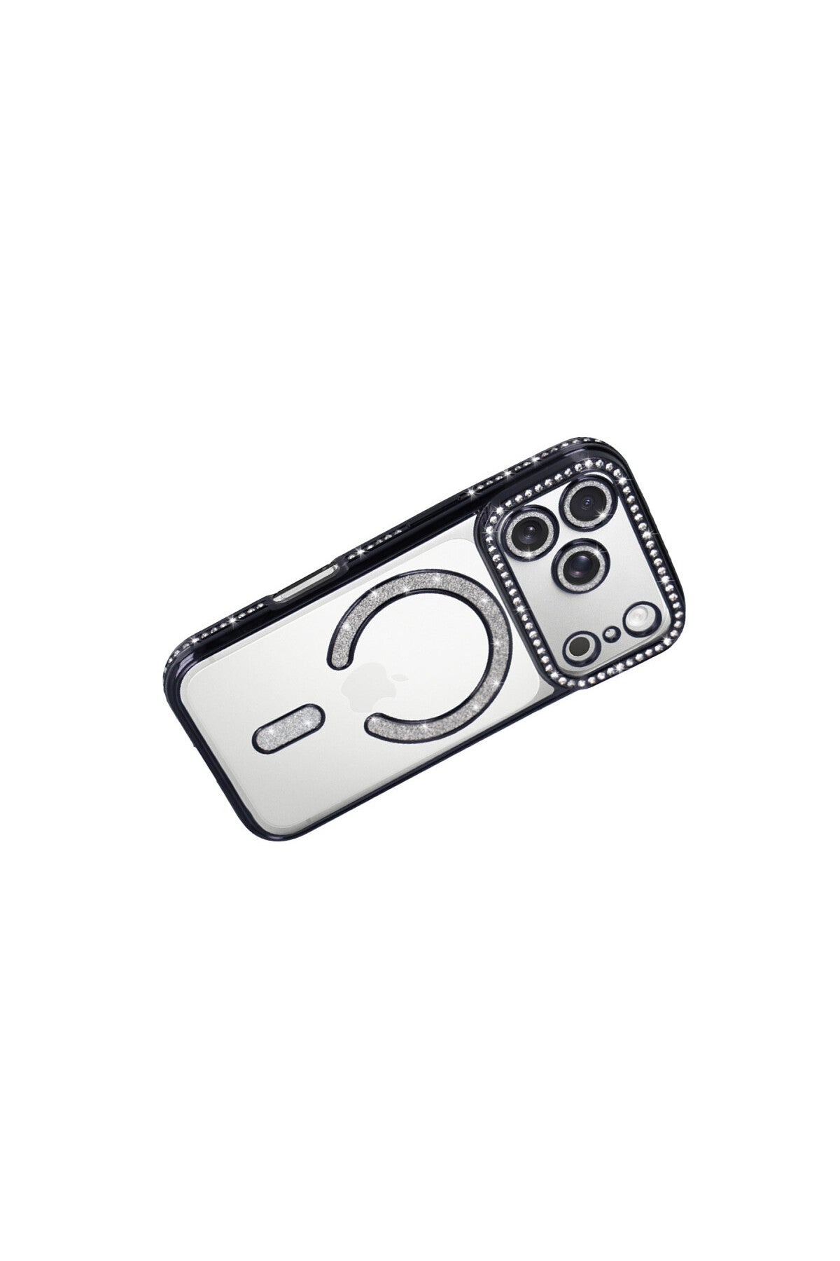 Apple iPhone 17 Pro Uyumlu Joke Simli Magneticsafe Kılıf - Siyah