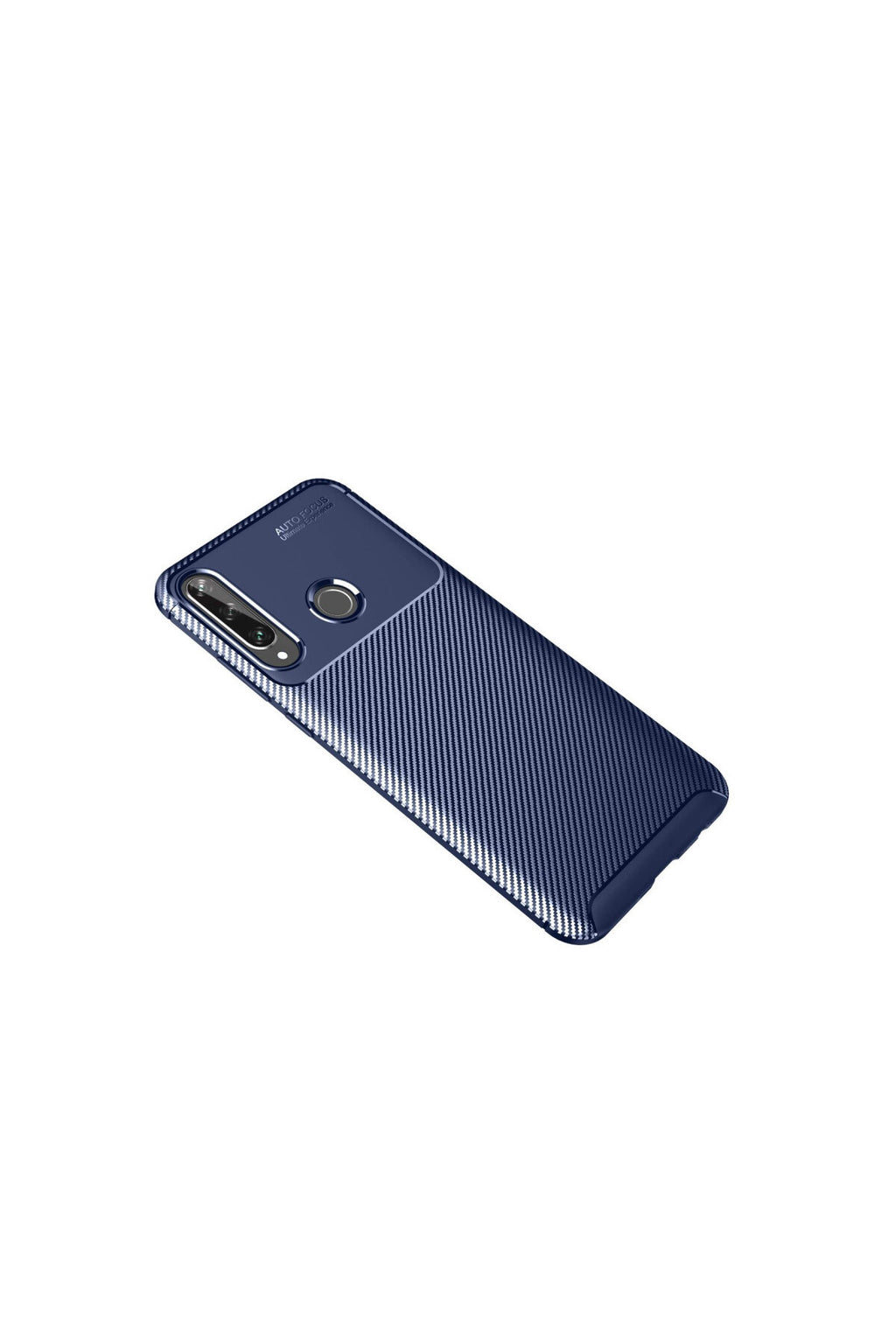 Huawei Y6P Uyumlu Kılıf Auto Focus Karbon Kapak - Lacivert