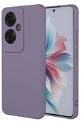 Oppo Reno 11F Uyumlu Kılıf First Silikon - Lila