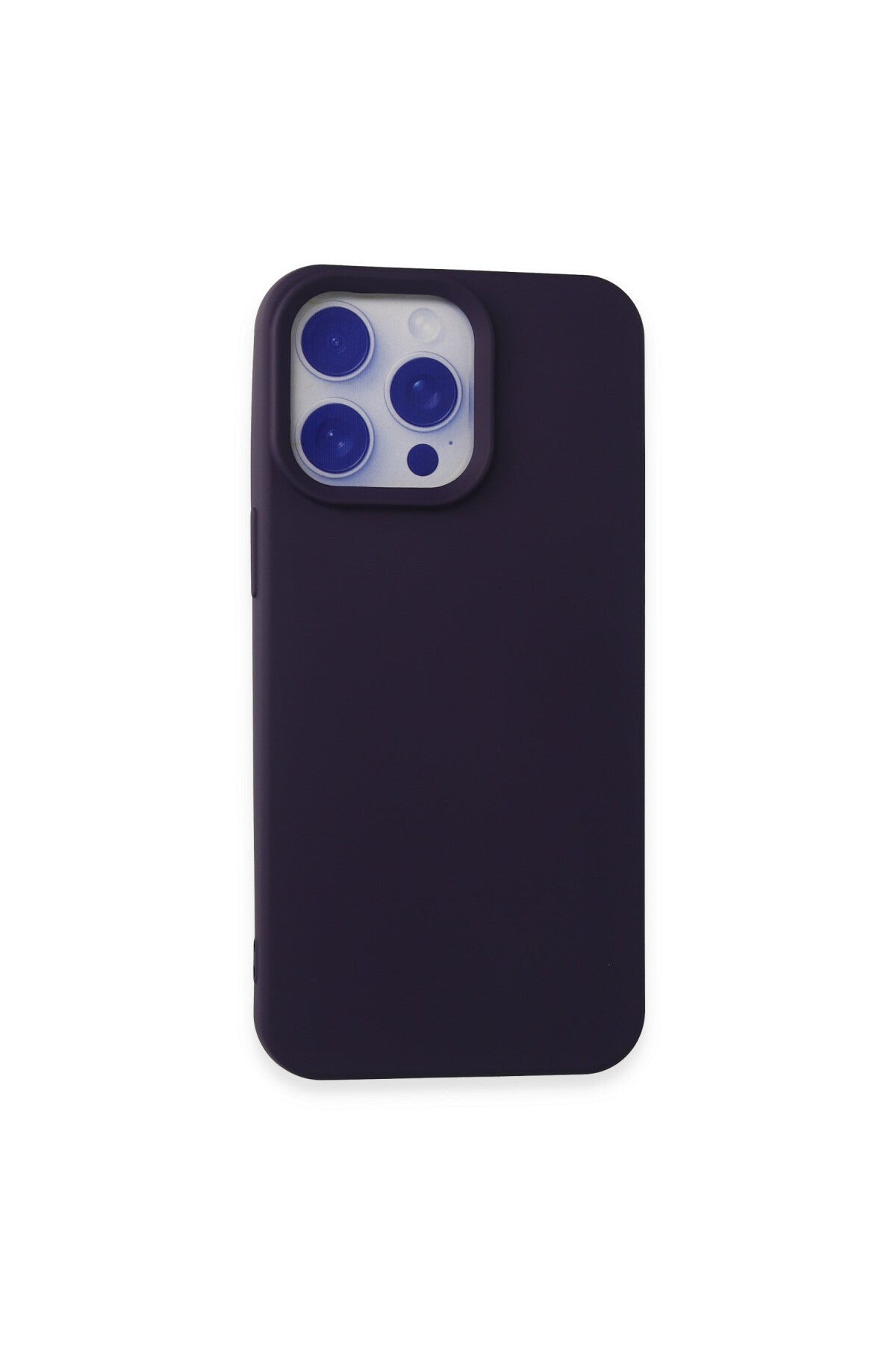 Apple iPhone 15 Pro Max Uyumlu Kılıf Nano içi Kadife Silikon - Mor