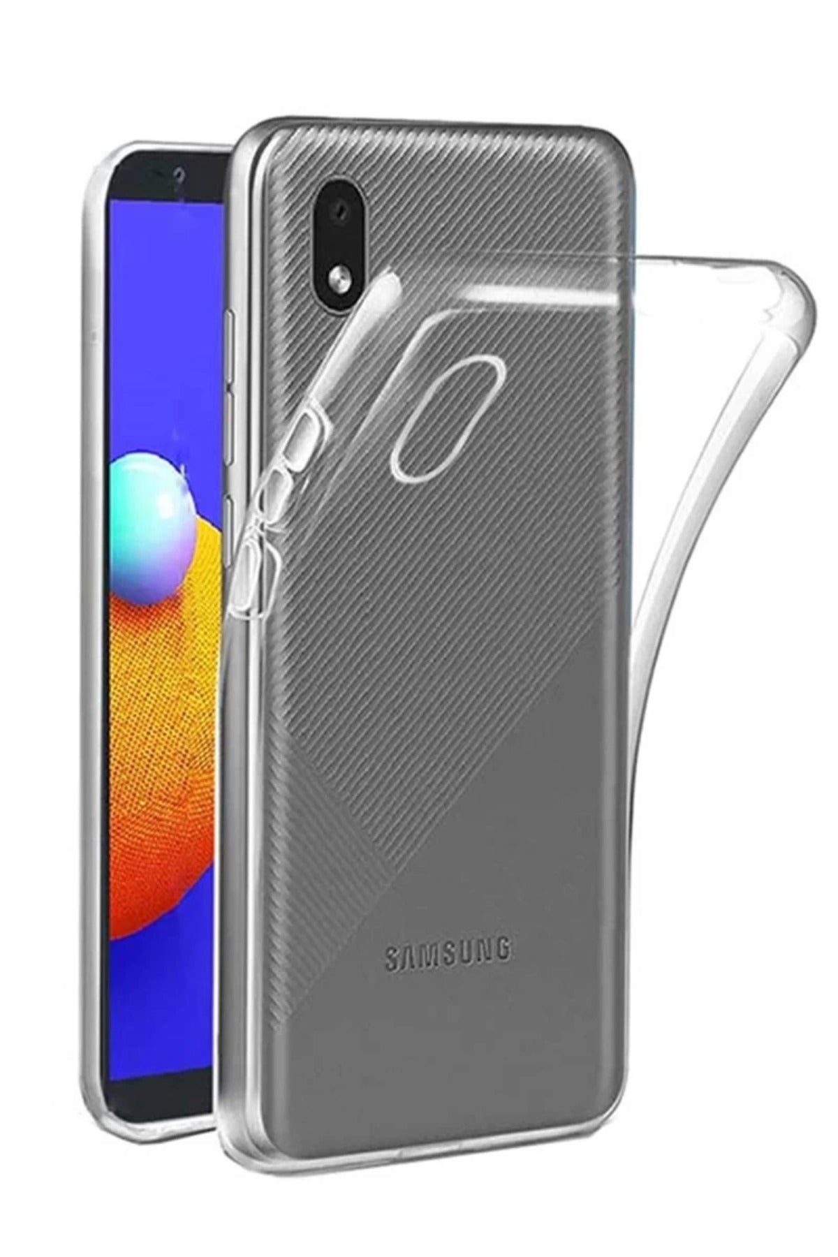 Samsung Galaxy A01 Core Uyumlu Kılıf Lüx Şeffaf Silikon