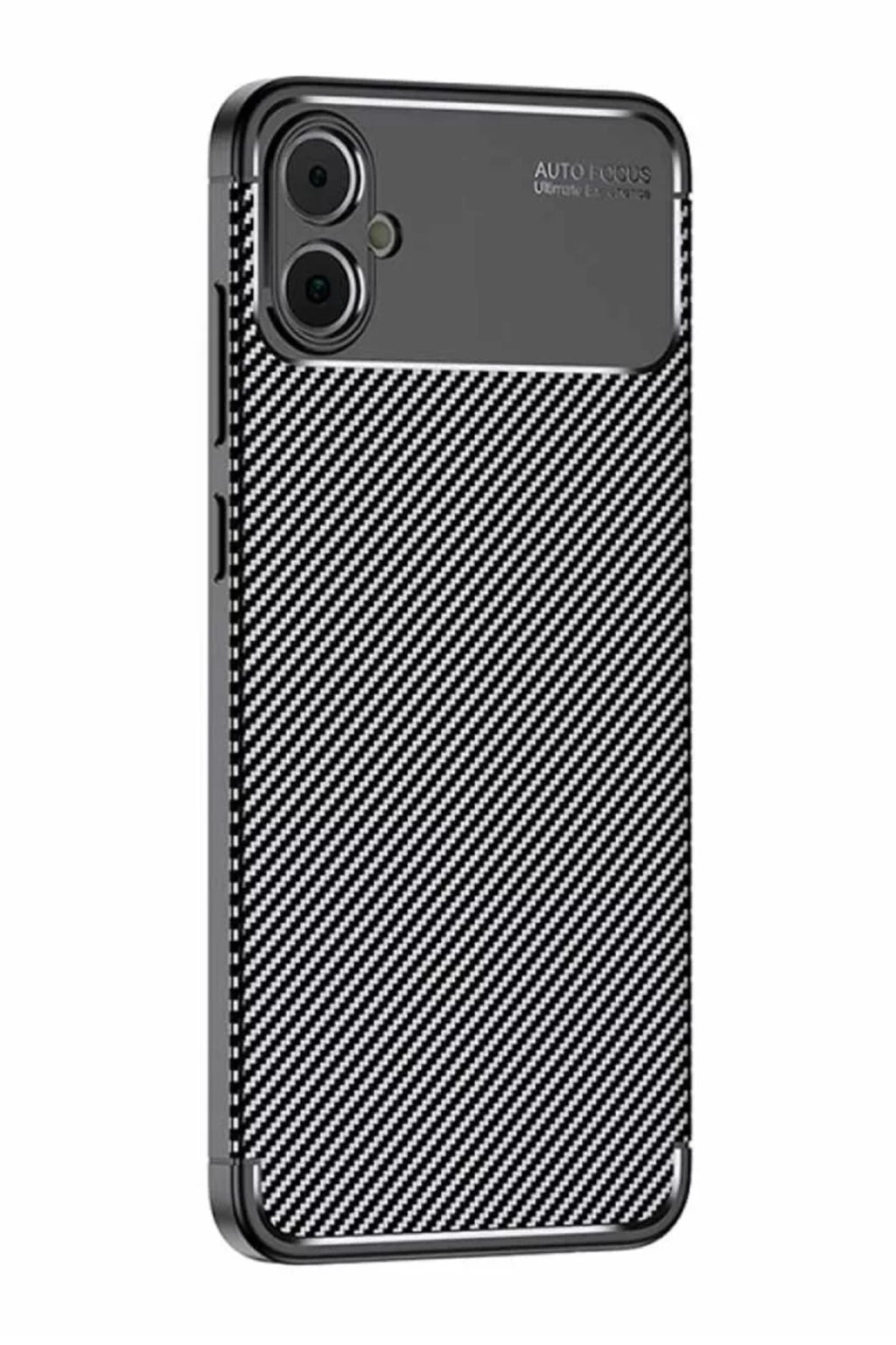 Samsung Galaxy A05 Uyumlu Kılıf Auto Focus Karbon Kapak - Siyah