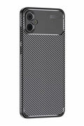 Samsung Galaxy A05 Uyumlu Kılıf Auto Focus Karbon Kapak - Siyah