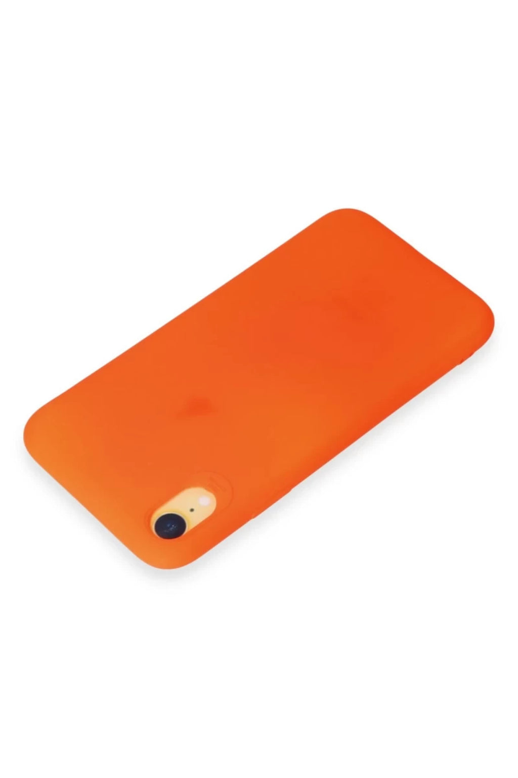 Apple iPhone XR Uyumlu Kılıf First Silikon - Parlak Turuncu