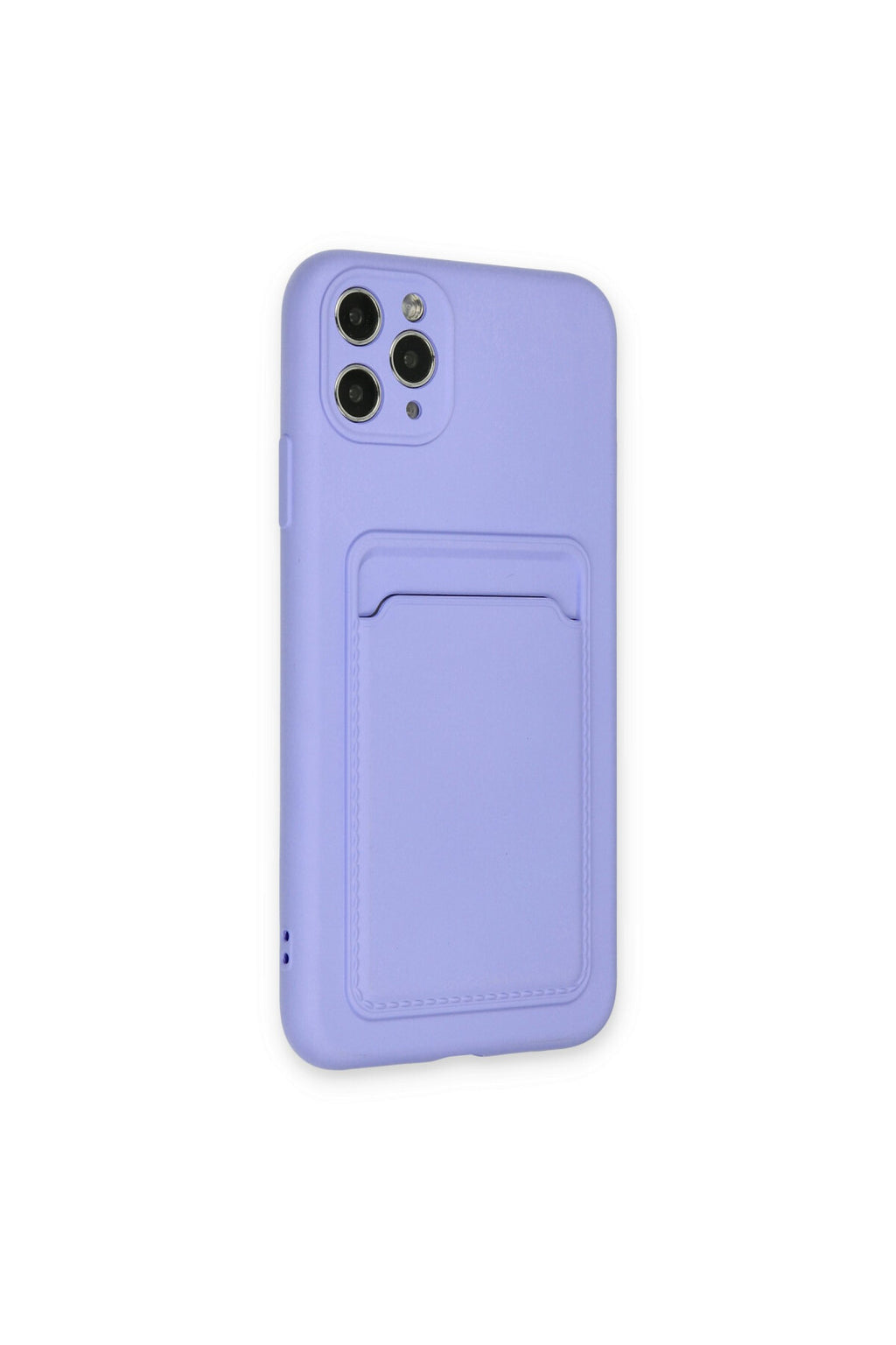 Apple iPhone 11 Pro Max Uyumlu Kılıf Kelvin Kartvizitli Silikon - Lila