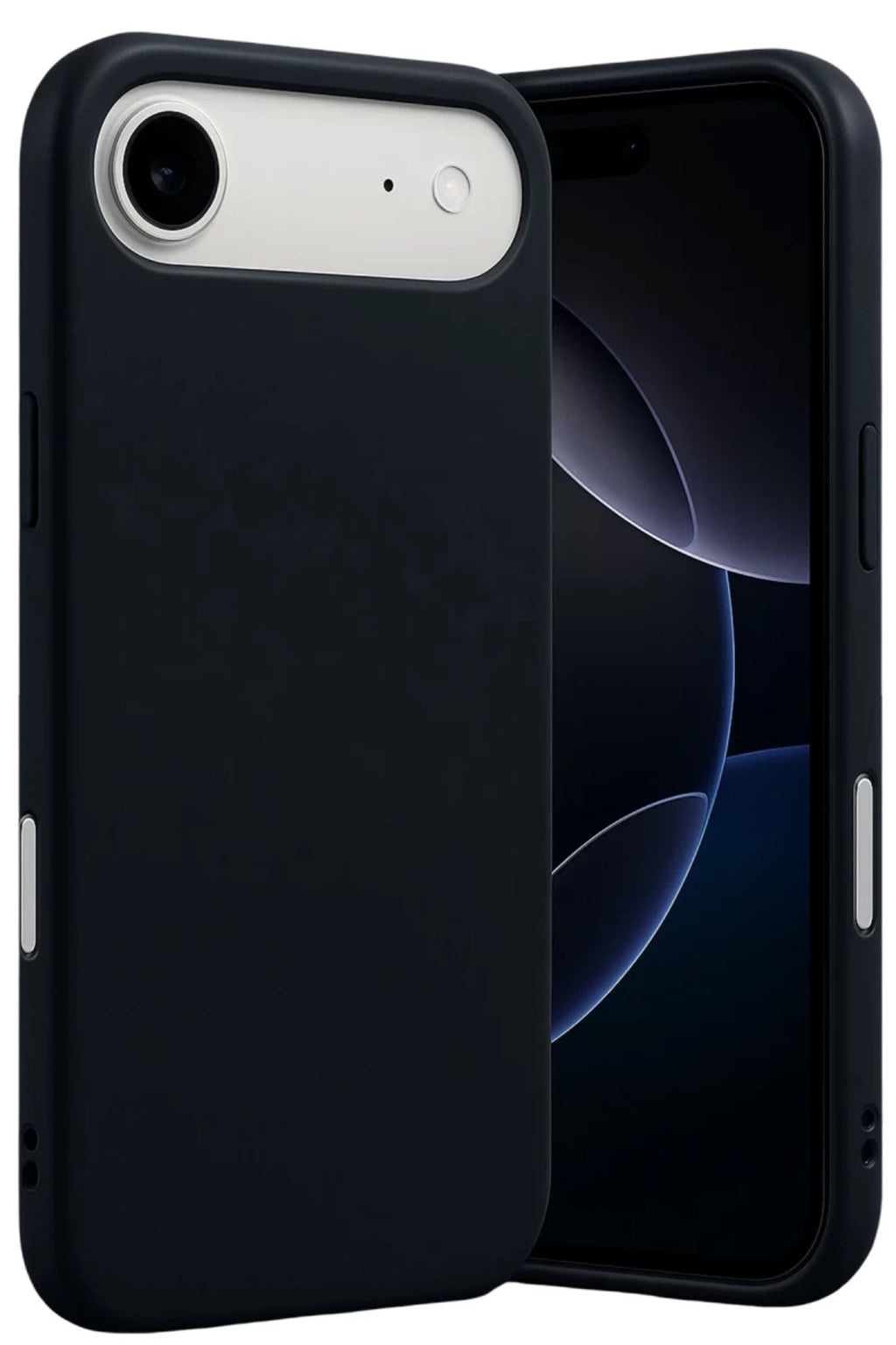 Apple iPhone 17 Air Uyumlu Nano içi Kadife Silikon - Siyah