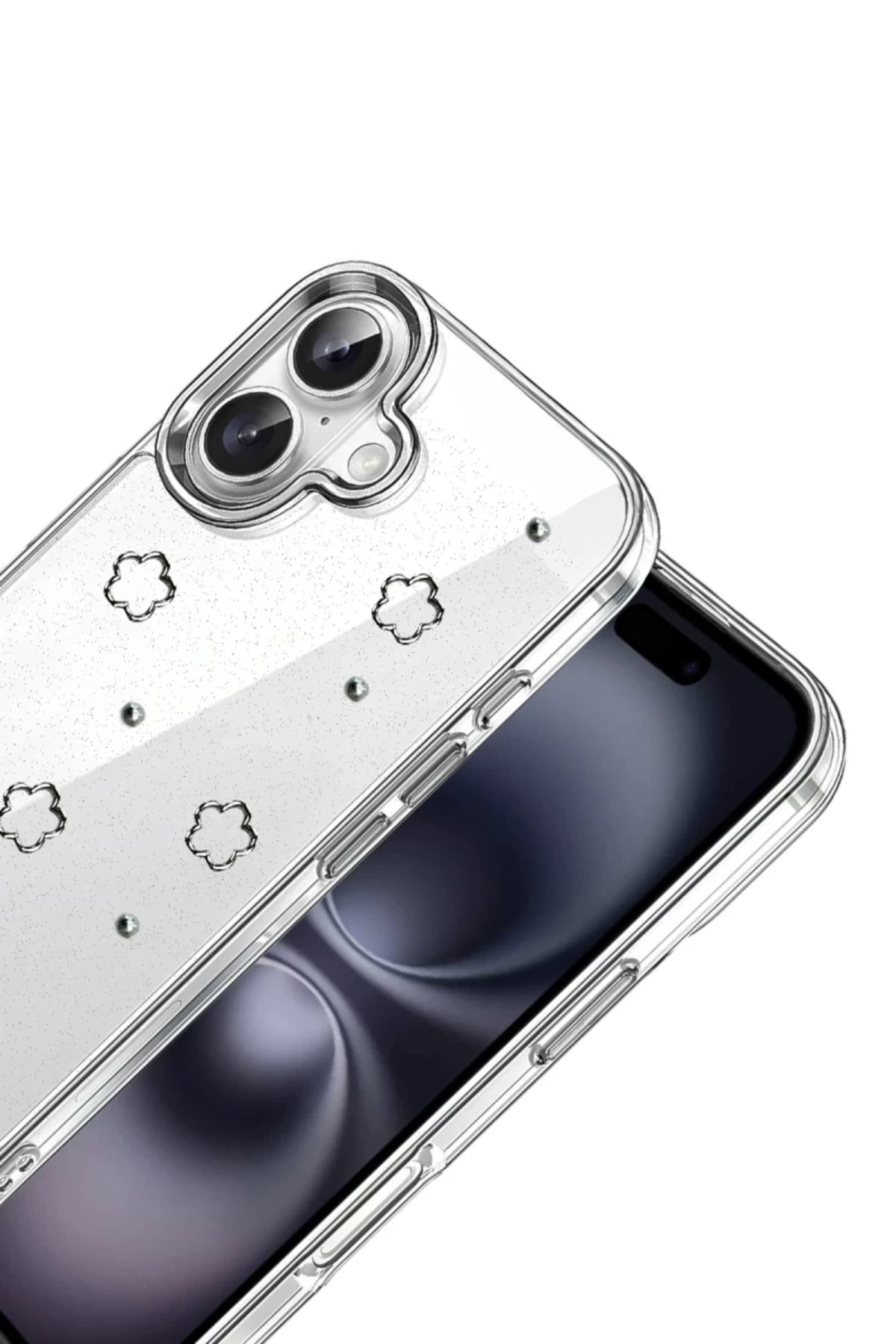 Apple iPhone 16 Uyumlu Fiyonk Desenli Kapak - Desen 2