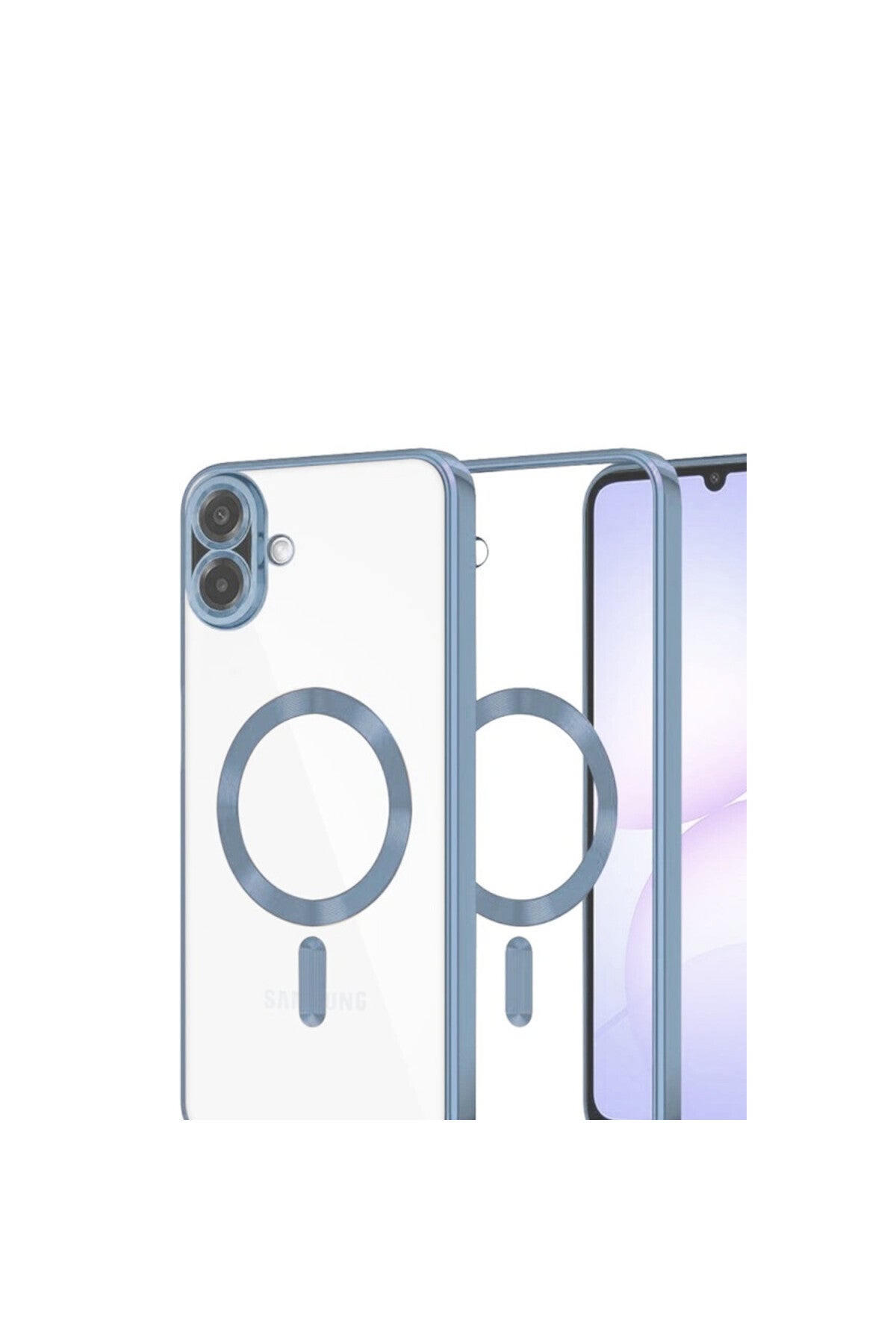 Samsung Galaxy A07 4G Uyumlu Kross Magneticsafe Kapak - Sierra Blue